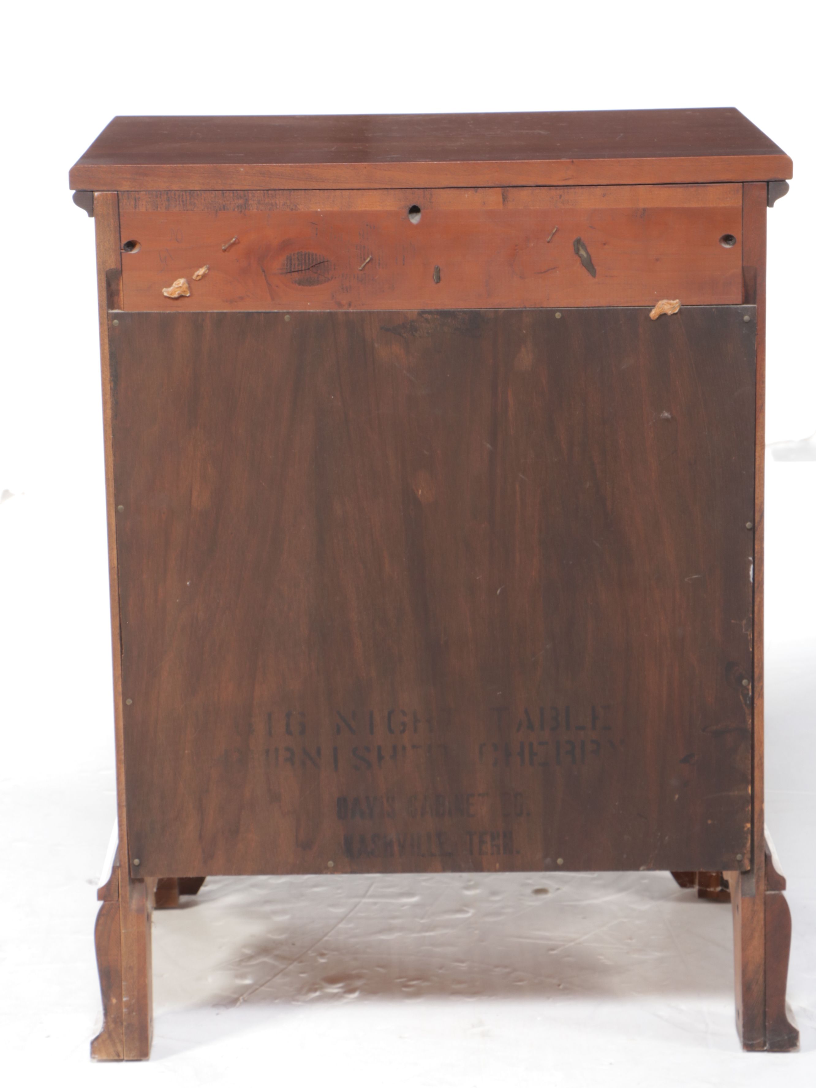 Davis Cabinet Co. Chippendale Style Cherry Nightstand