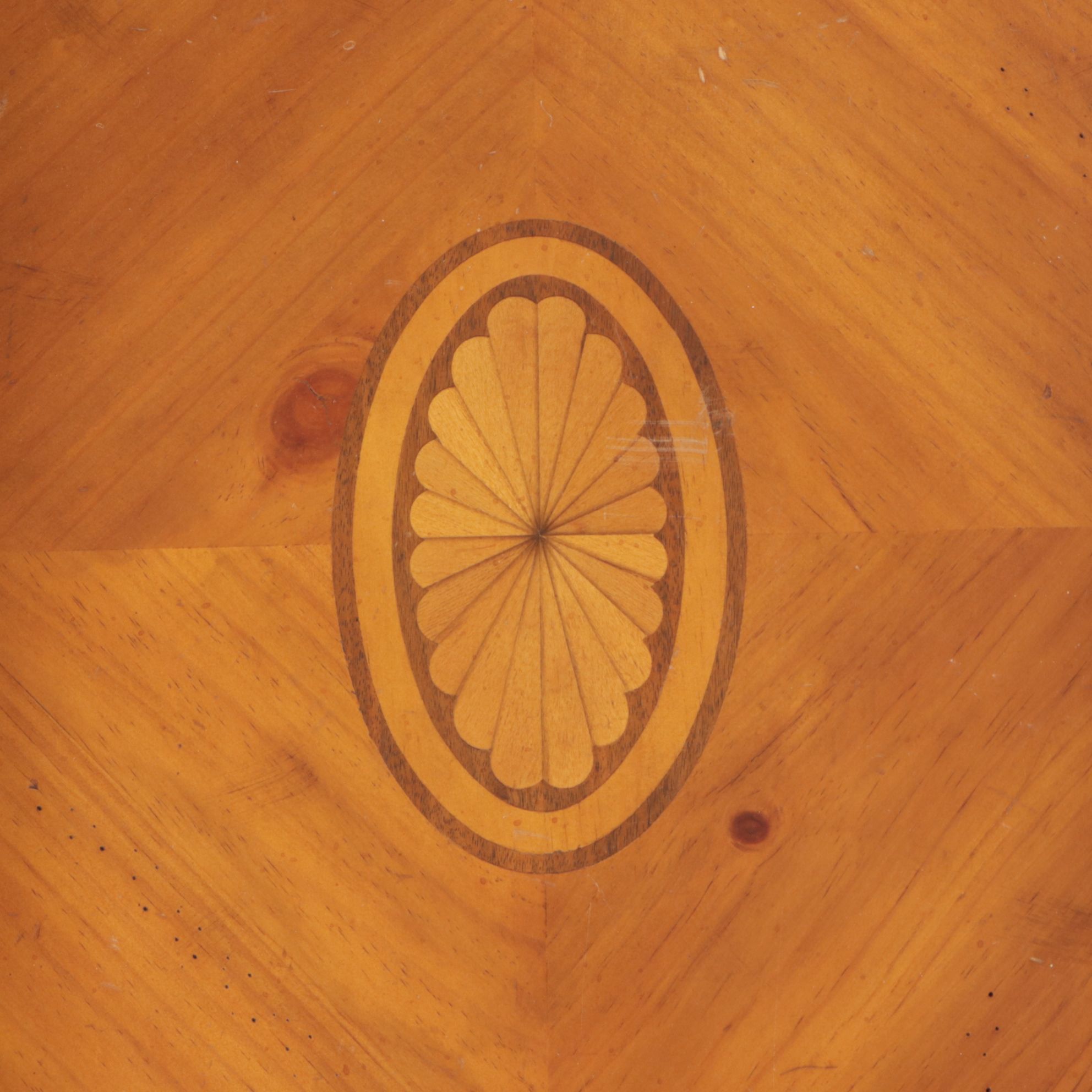 Edwardian Style Marquetry Inlaid Tray