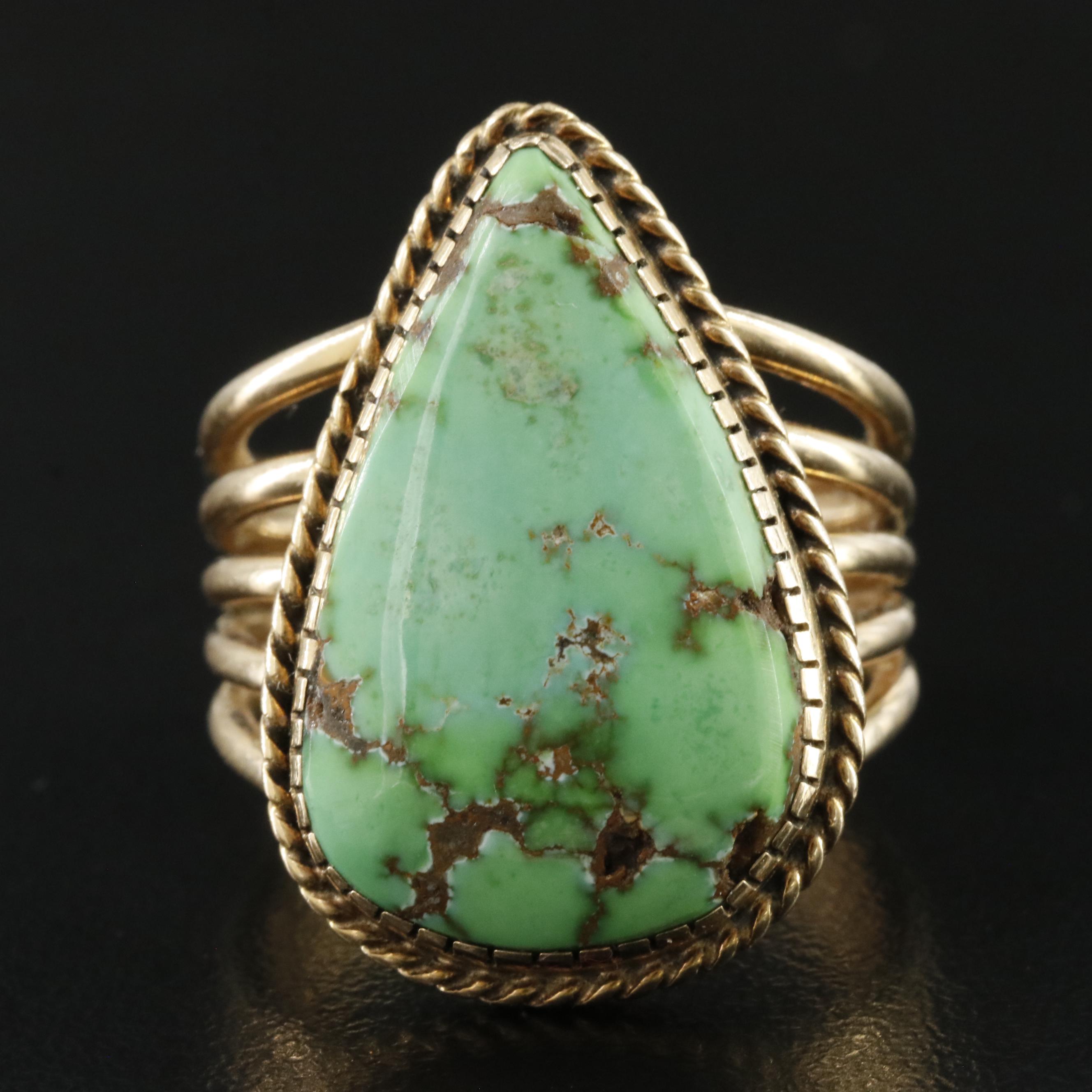 Albert Jake 14K Turquoise Ring