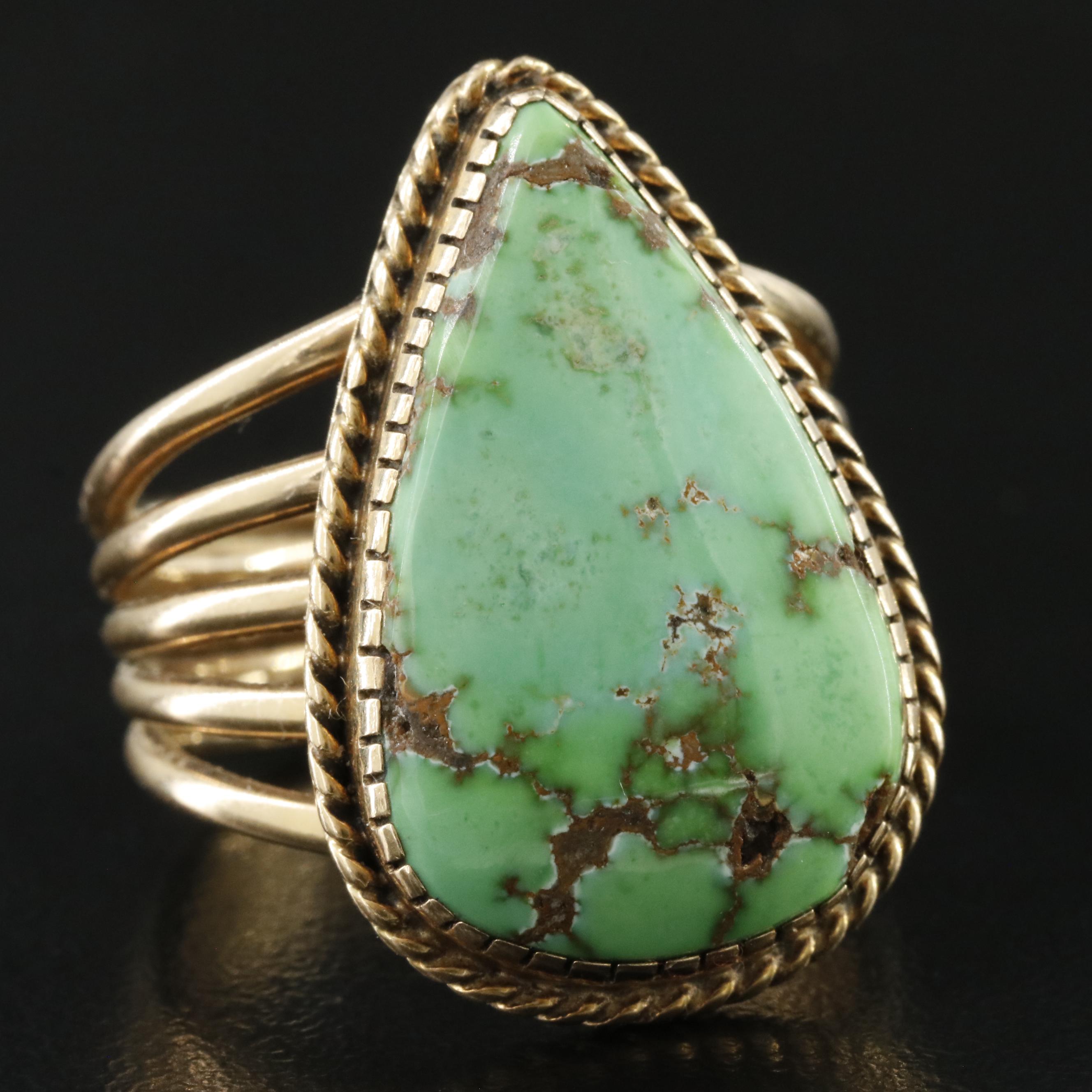 Albert Jake 14K Turquoise Ring