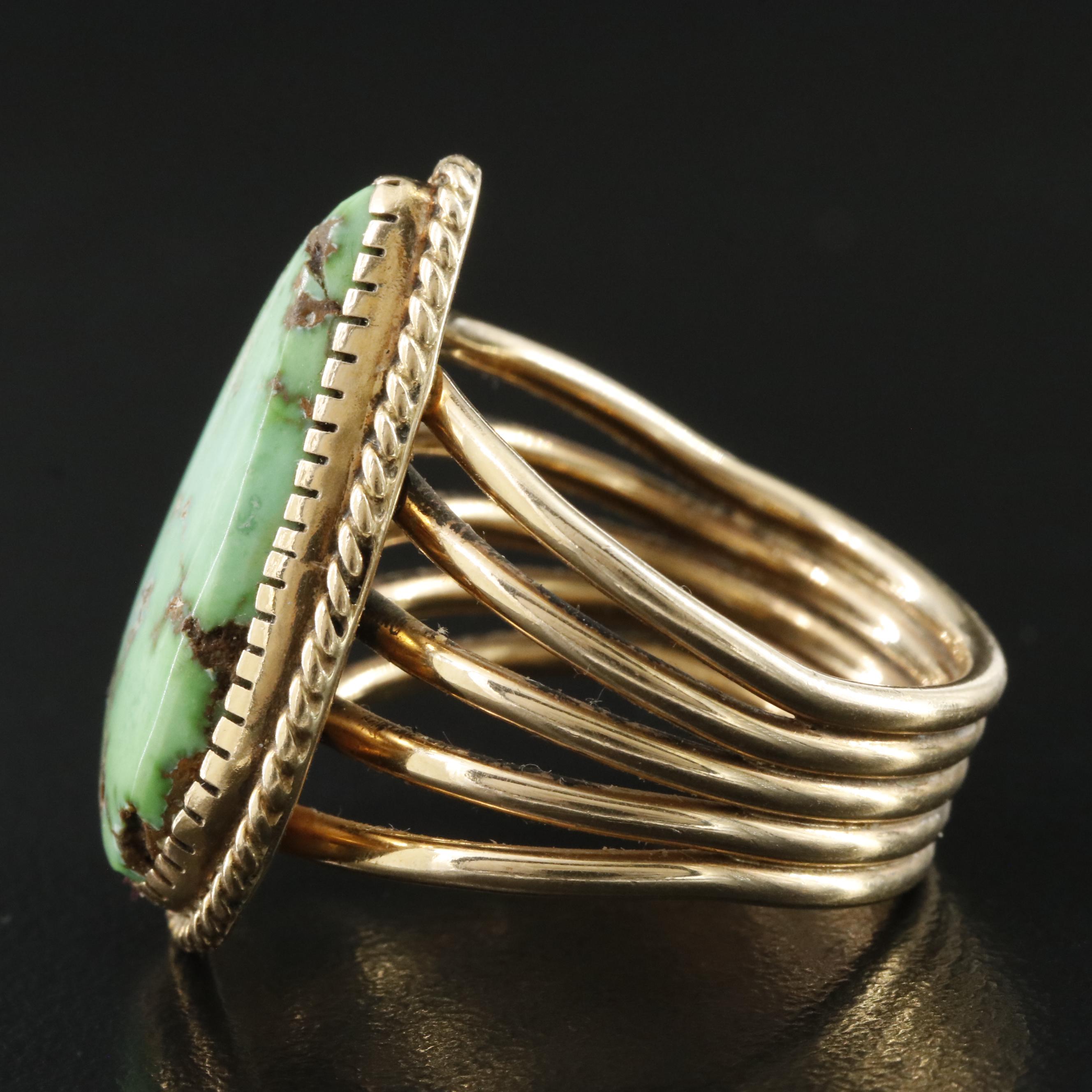 Albert Jake 14K Turquoise Ring