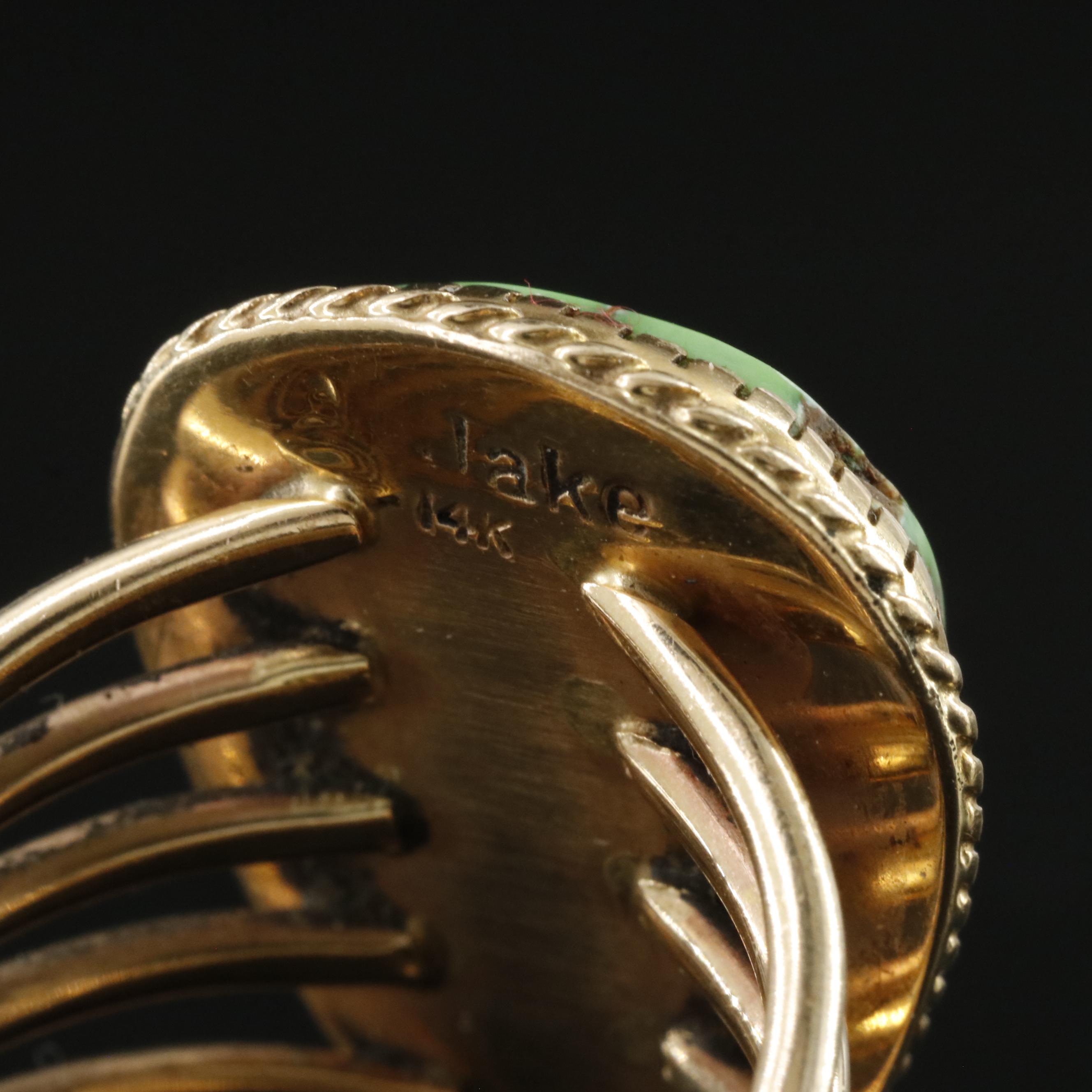 Albert Jake 14K Turquoise Ring