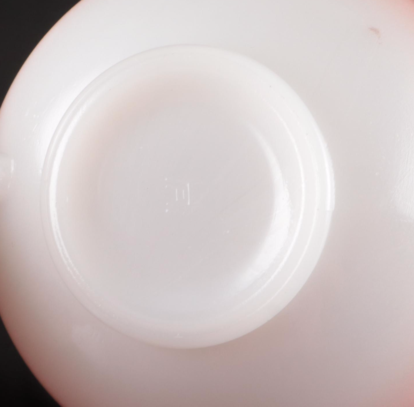 Hazel-Atlas "Informal" Mid Century Modern Pink and Charcoal Glass Teaware