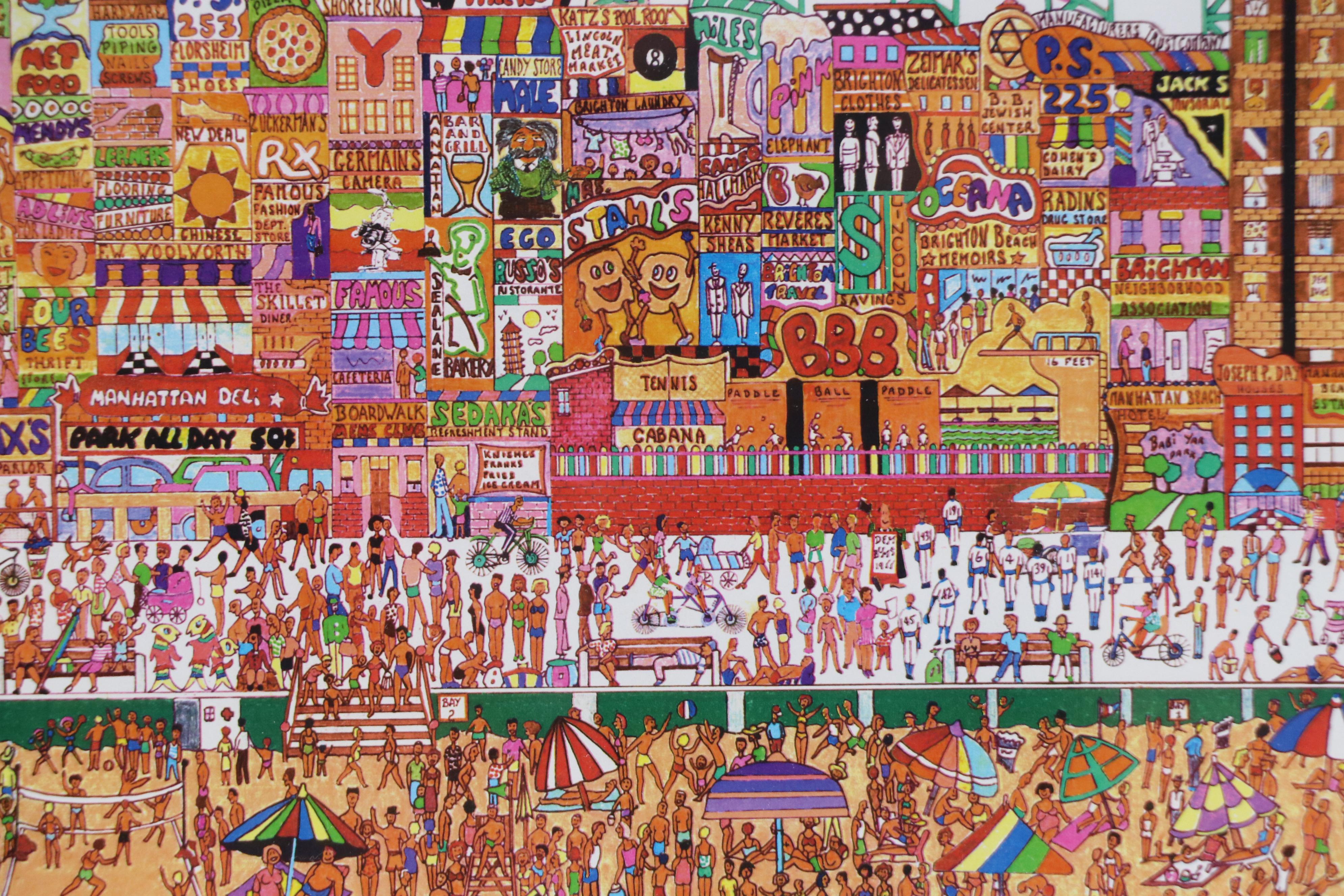 Al Schreiber and Jill Hand Digital Print "Brighton Beach"