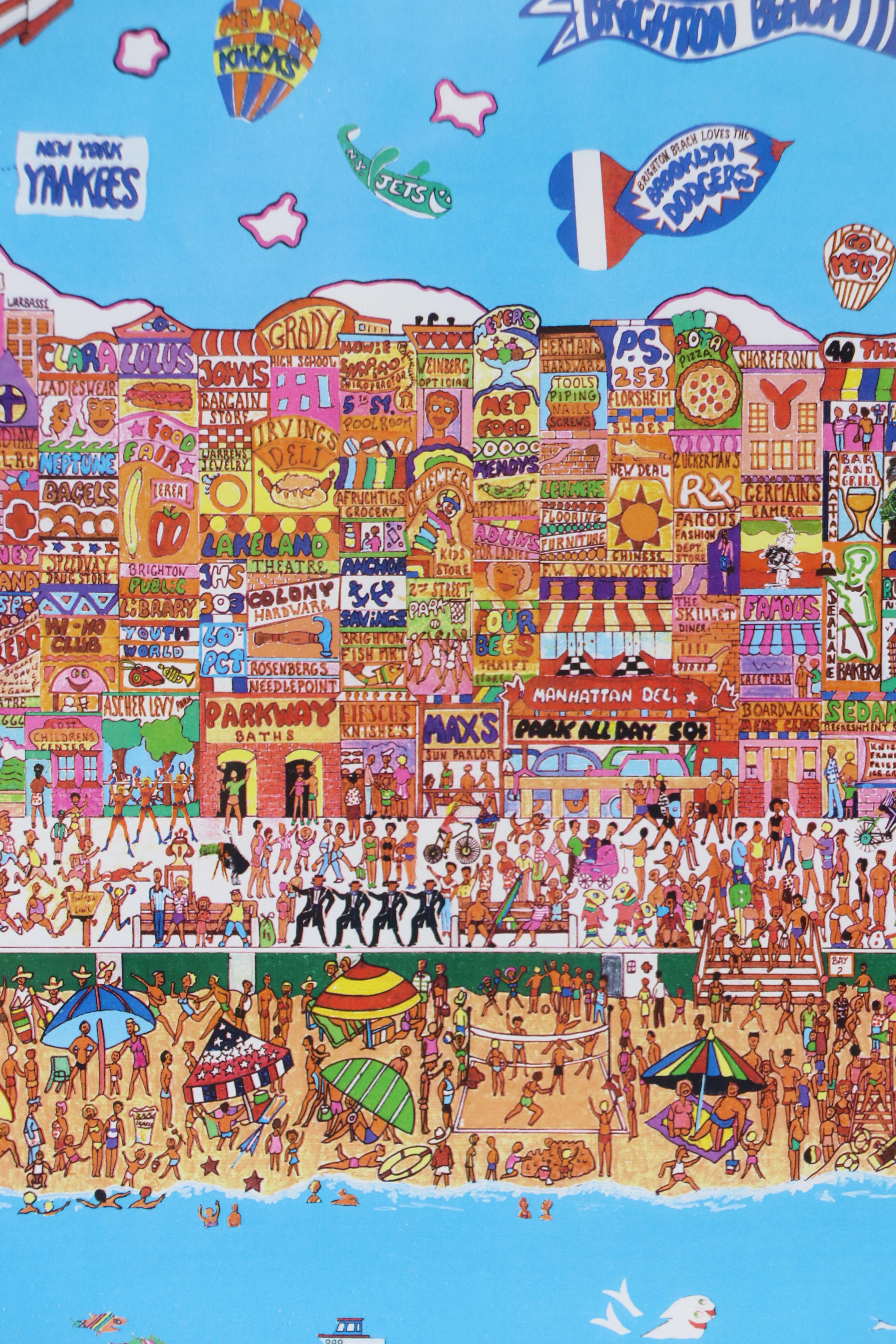 Al Schreiber and Jill Hand Digital Print "Brighton Beach"