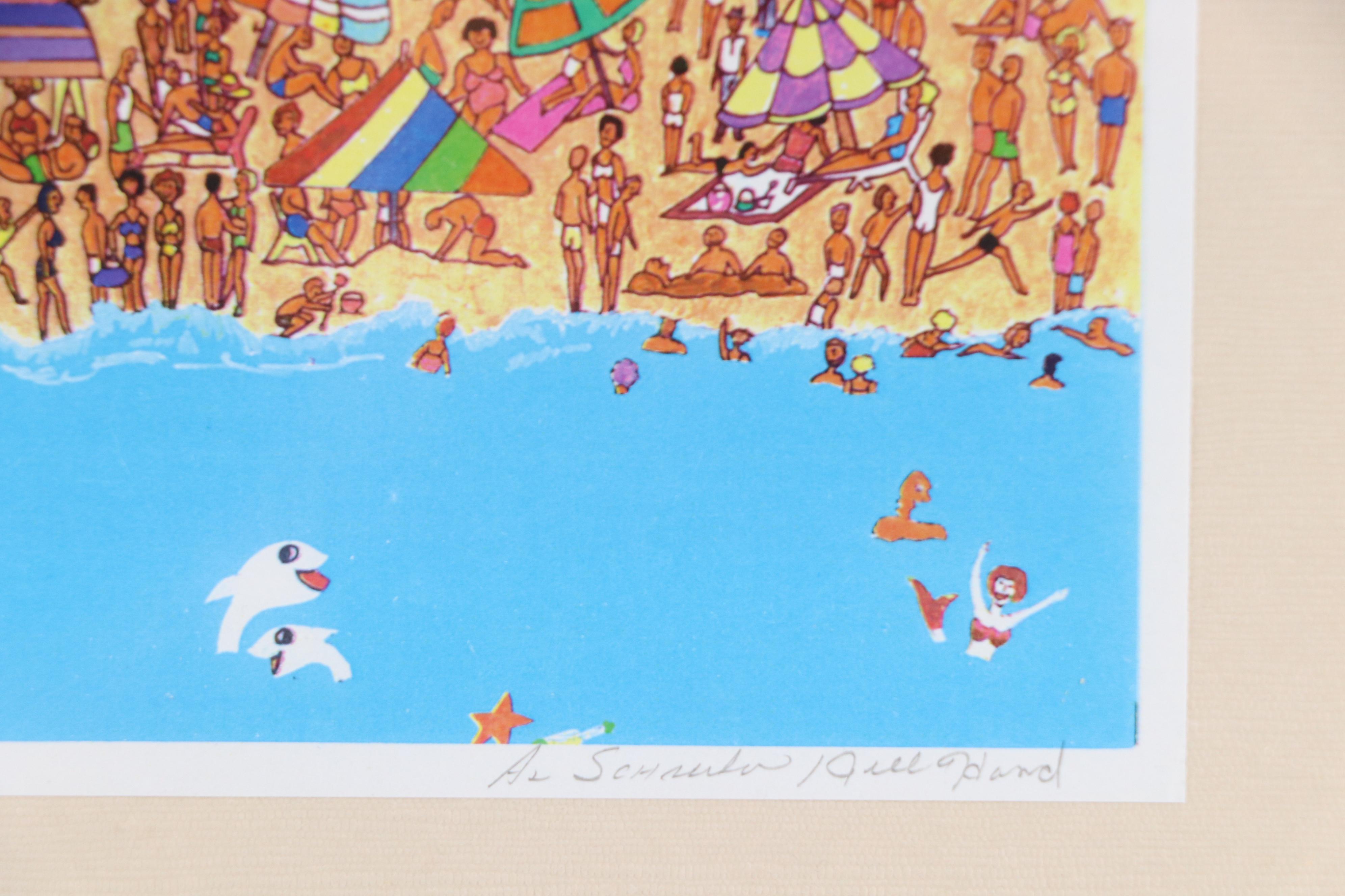 Al Schreiber and Jill Hand Digital Print "Brighton Beach"
