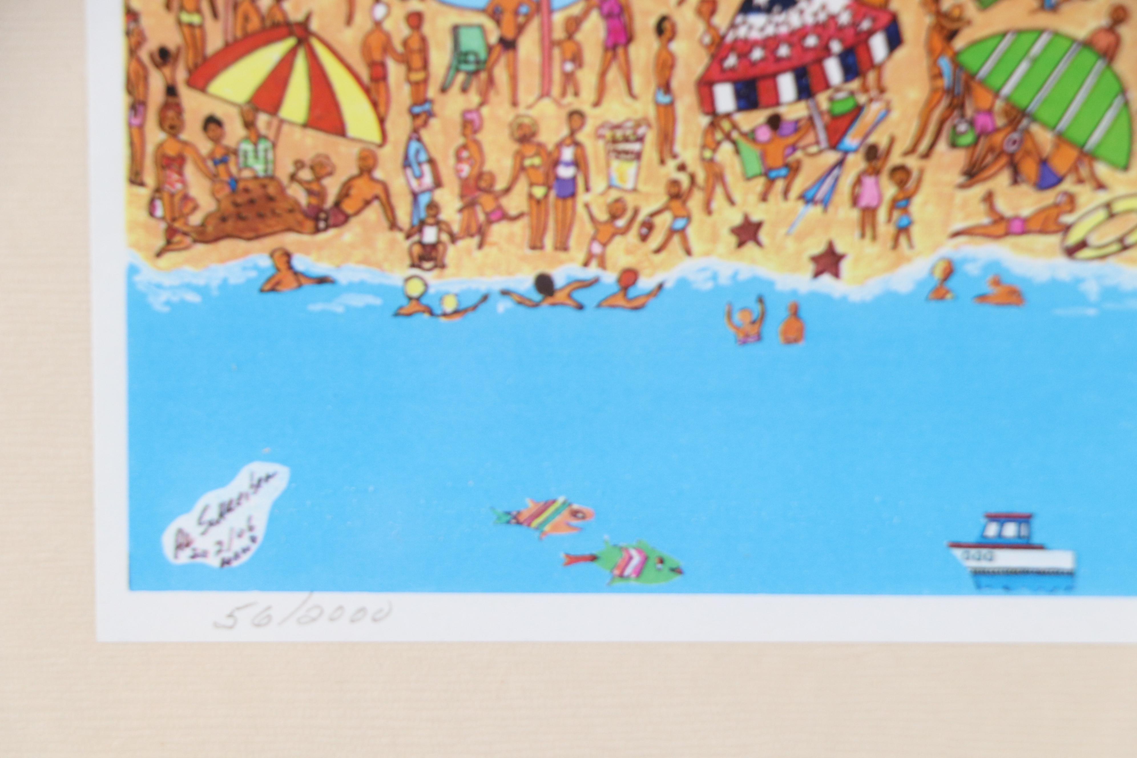 Al Schreiber and Jill Hand Digital Print "Brighton Beach"