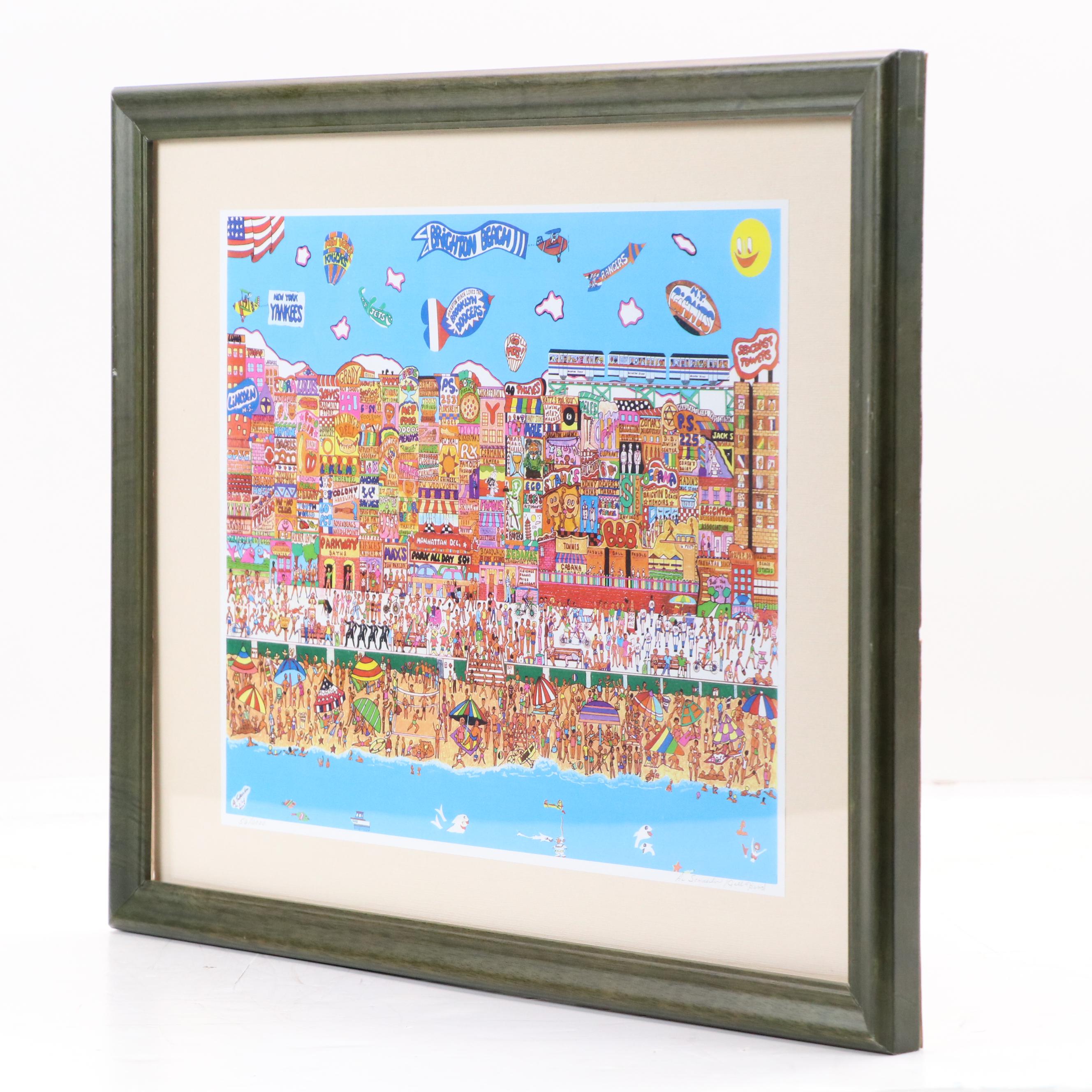 Al Schreiber and Jill Hand Digital Print "Brighton Beach"