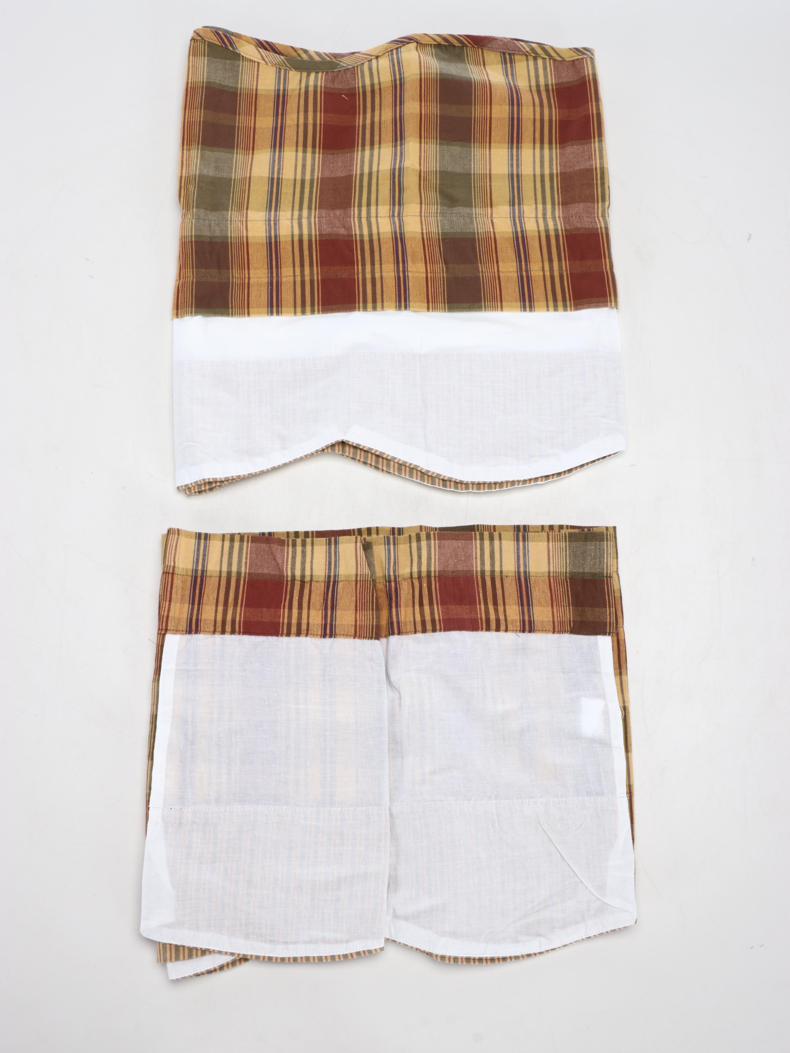 Park Designs " Saffron" Lined Curtain Panels and Valances