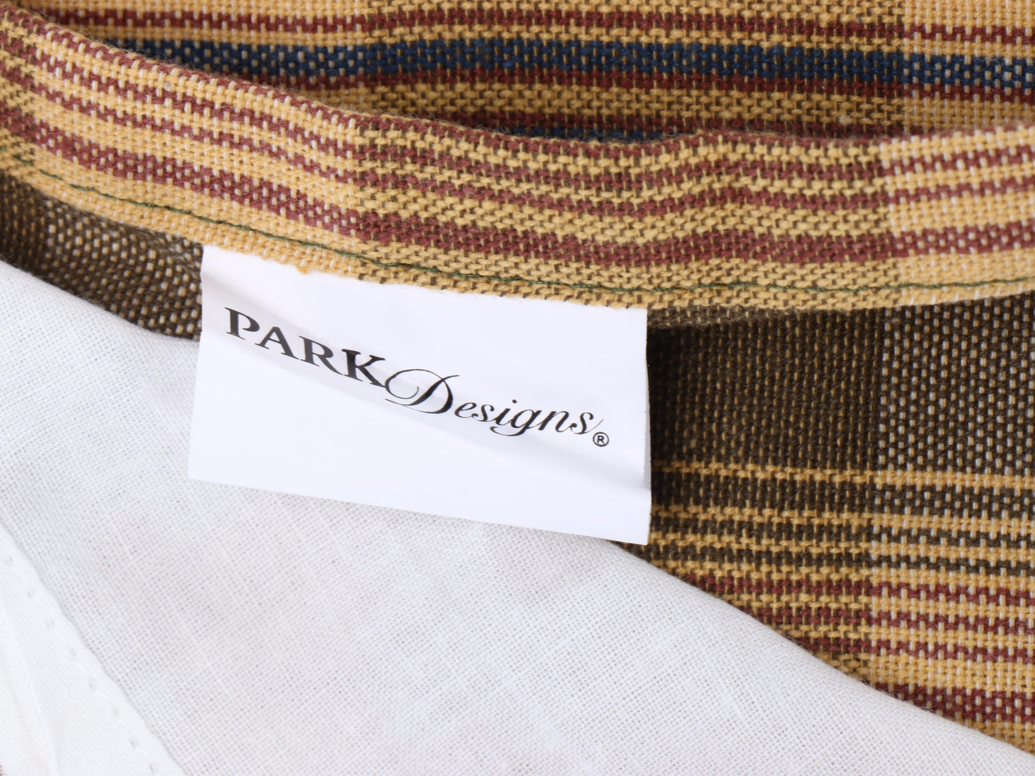 Park Designs " Saffron" Lined Curtain Panels and Valances