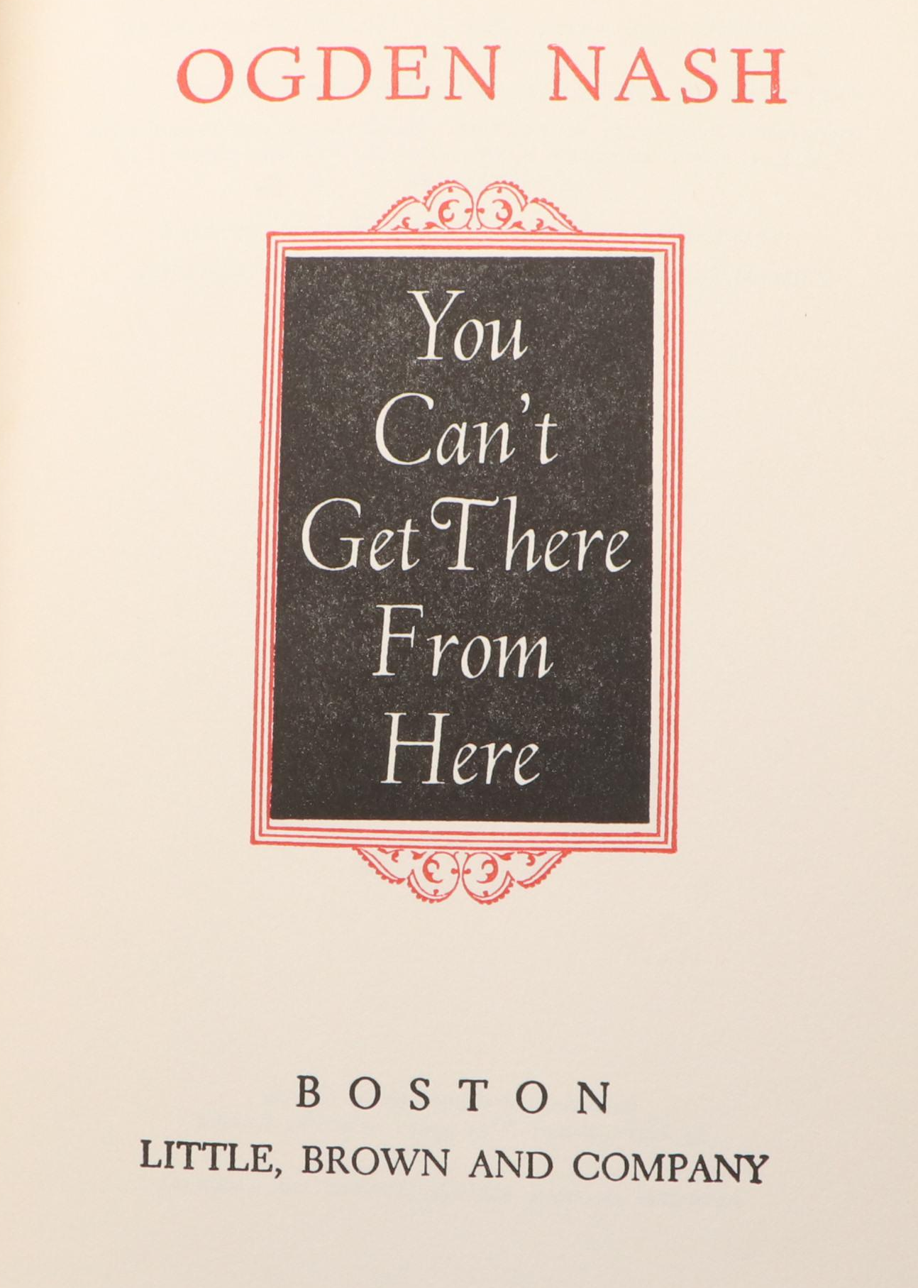 "Good Intentions," "The Private Dining Room," and More Ogden Nash Poetry Books