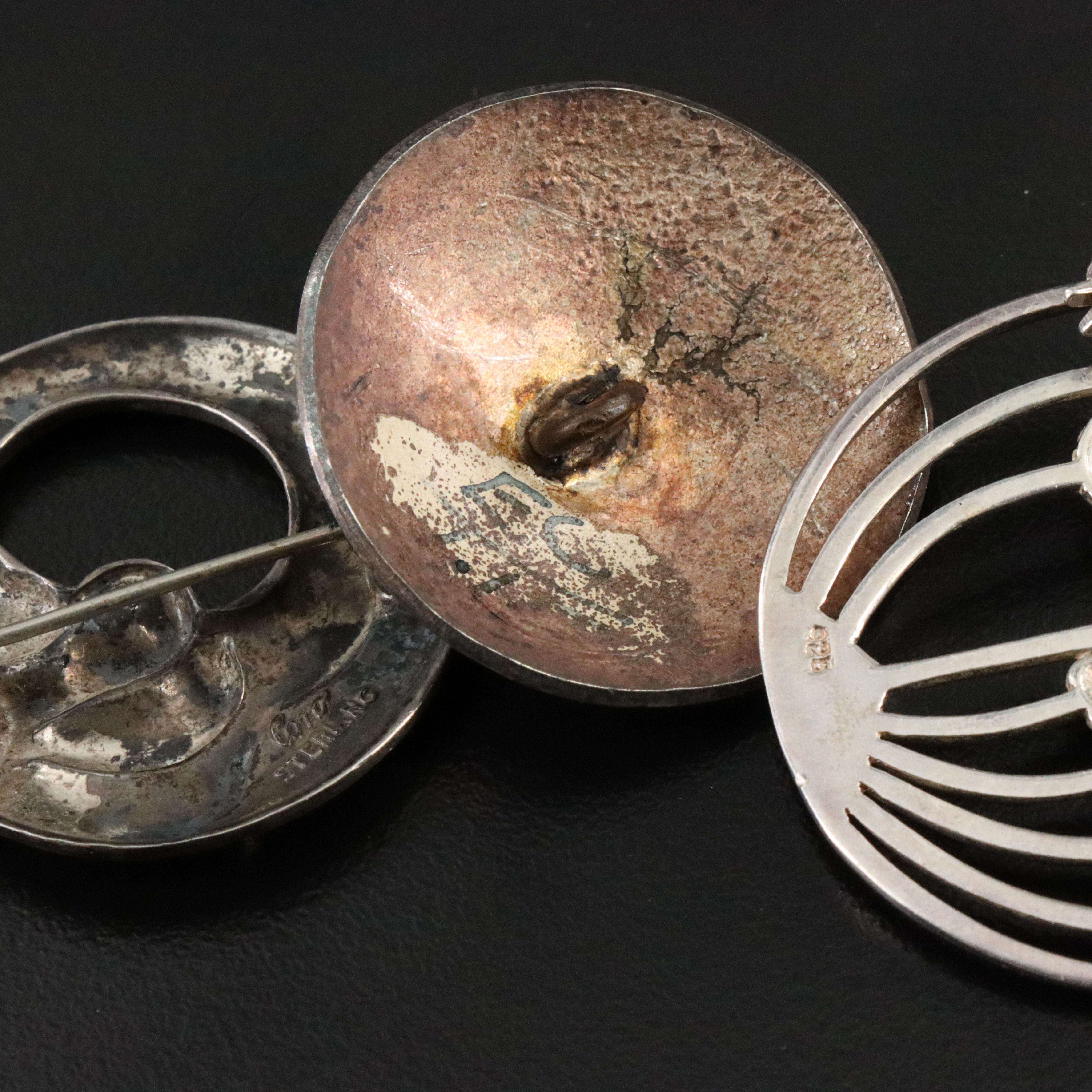 Silver Jewelry Collection Including Southwestern and Egyptian 850 Silver