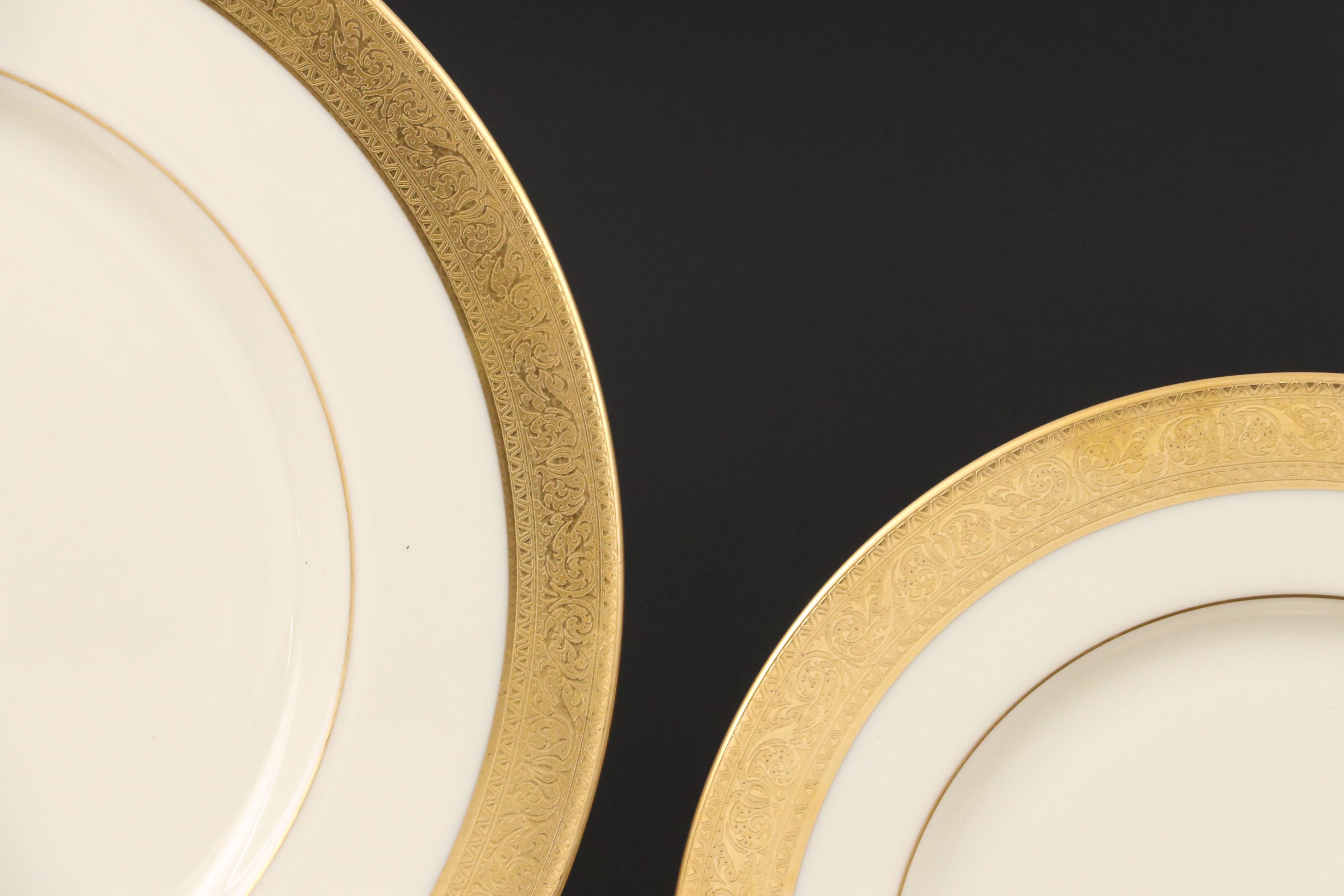 Lenox "Westchester" Porcelain Dinnerware with Other Gold Gilt Glass Tableware