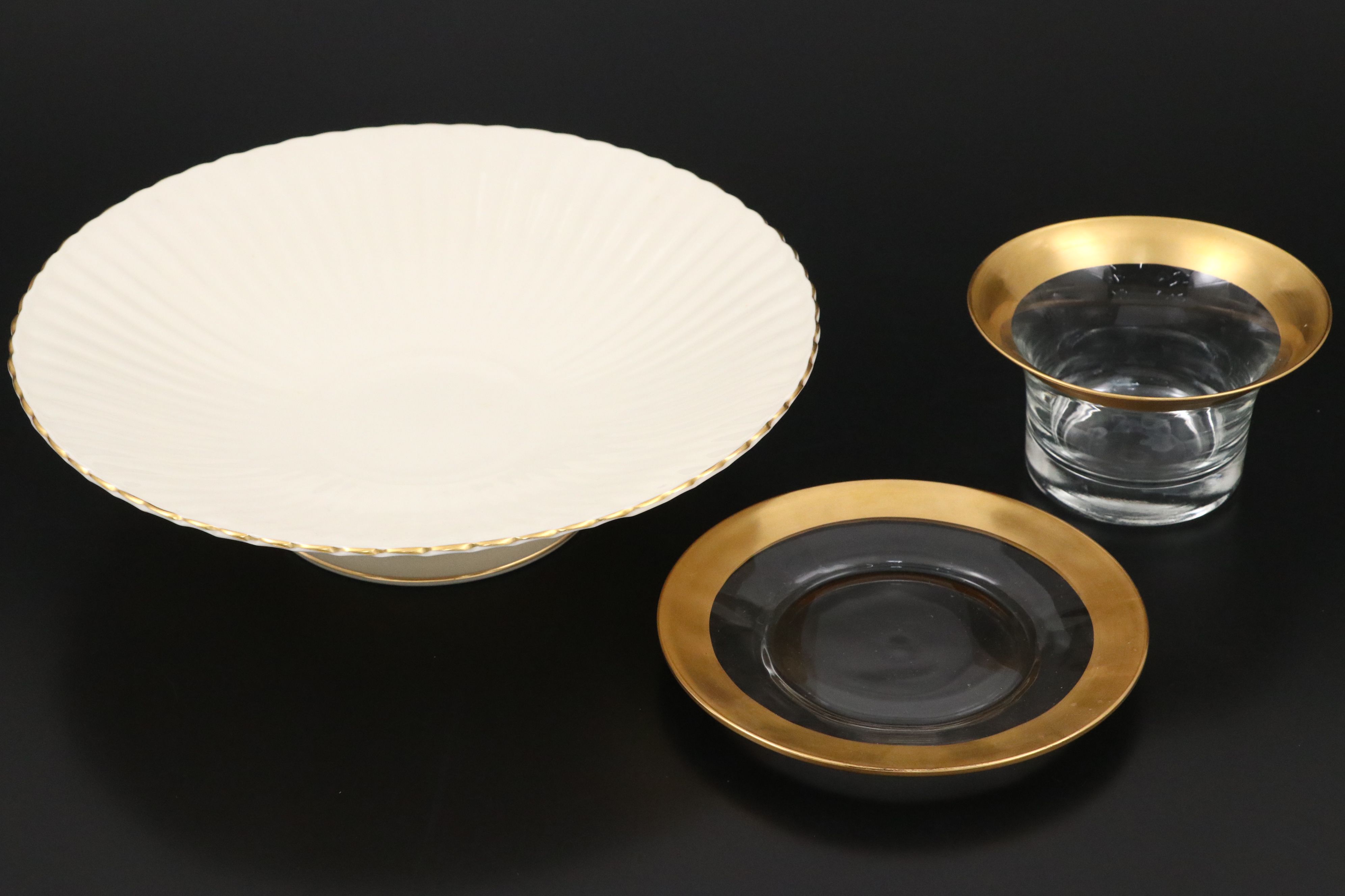 Lenox "Westchester" Porcelain Dinnerware with Other Gold Gilt Glass Tableware