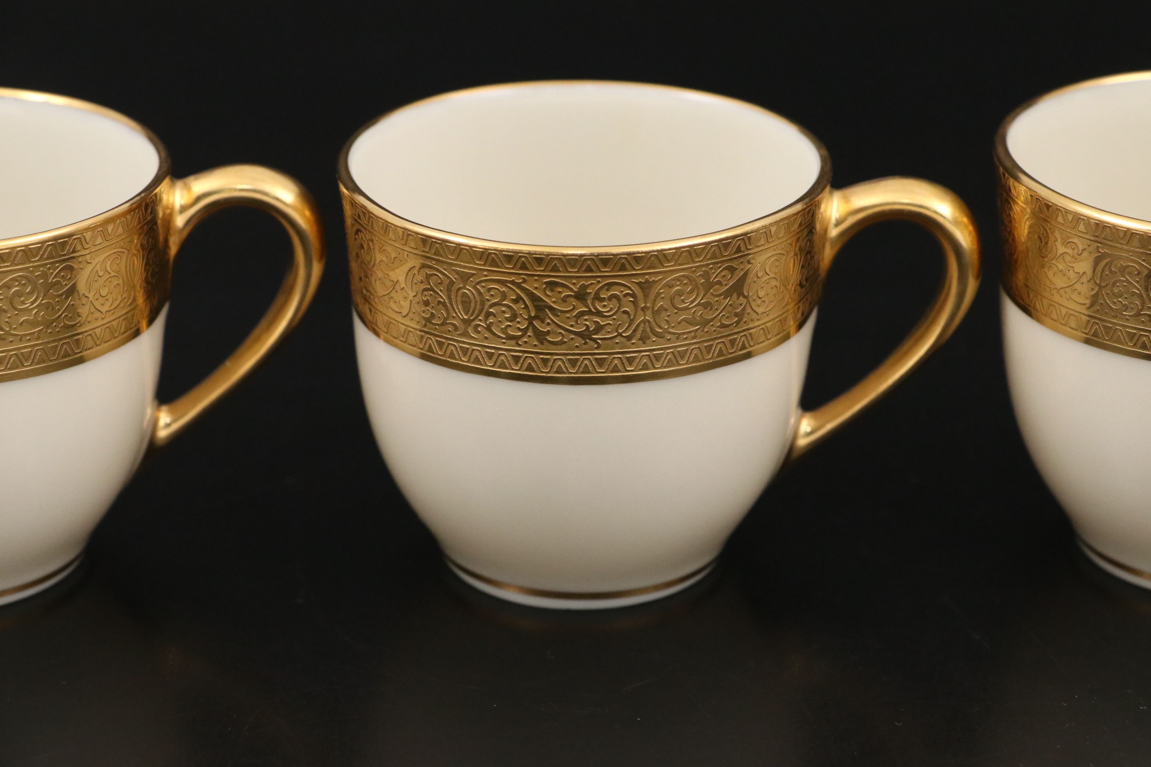 Lenox "Westchester" Porcelain Dinnerware with Other Gold Gilt Glass Tableware