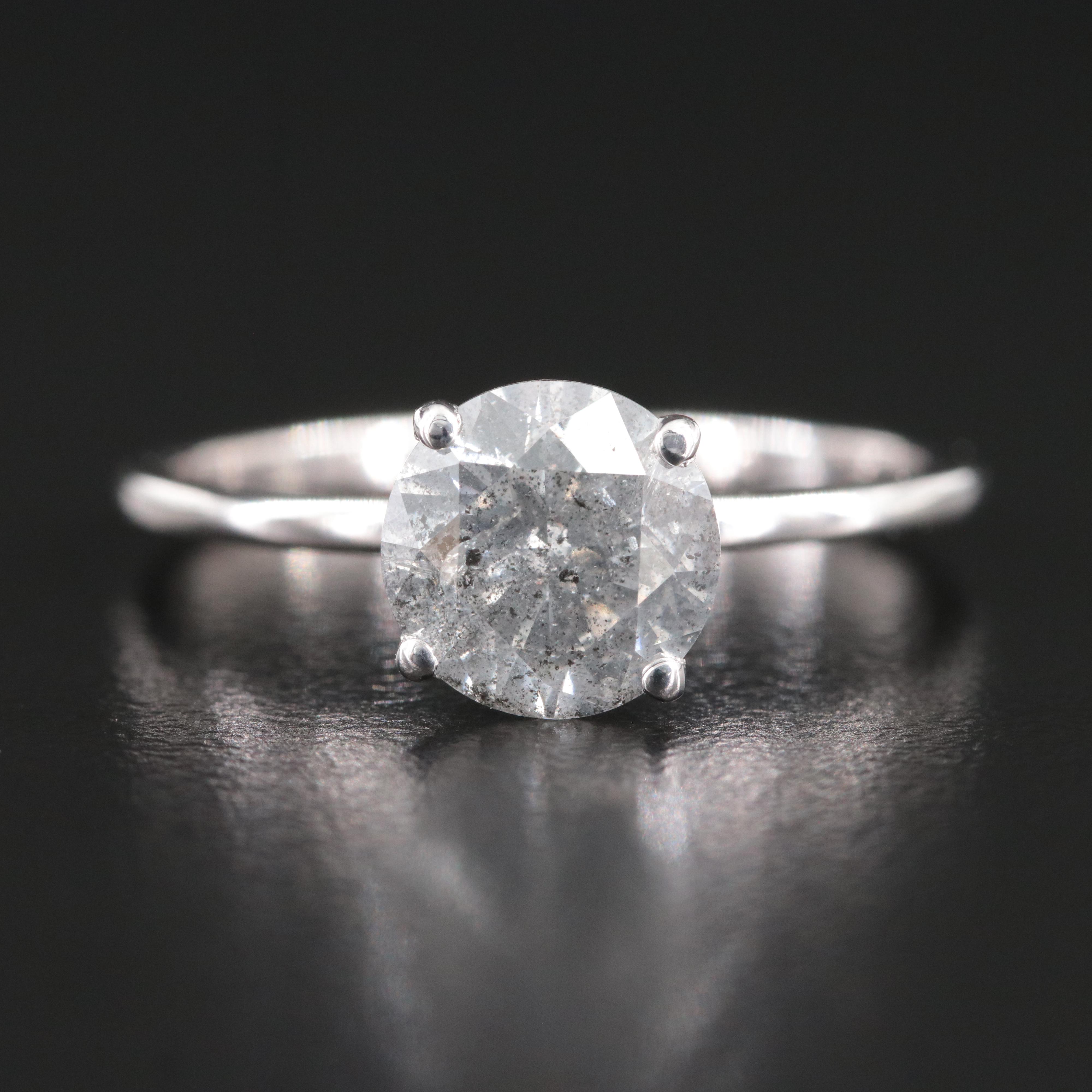14K 1.74 CT Diamond Solitaire Ring with IGI Report