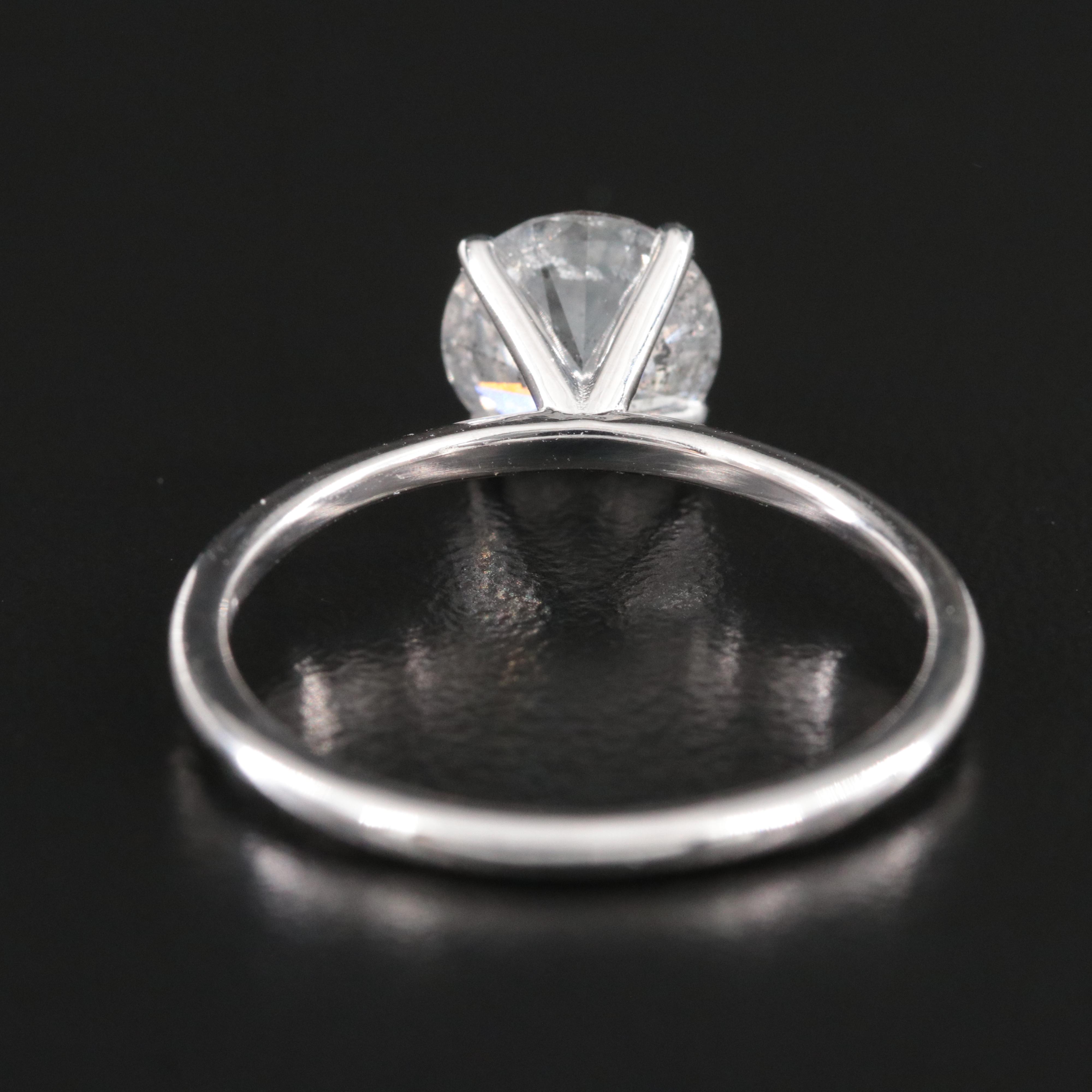 14K 1.74 CT Diamond Solitaire Ring with IGI Report