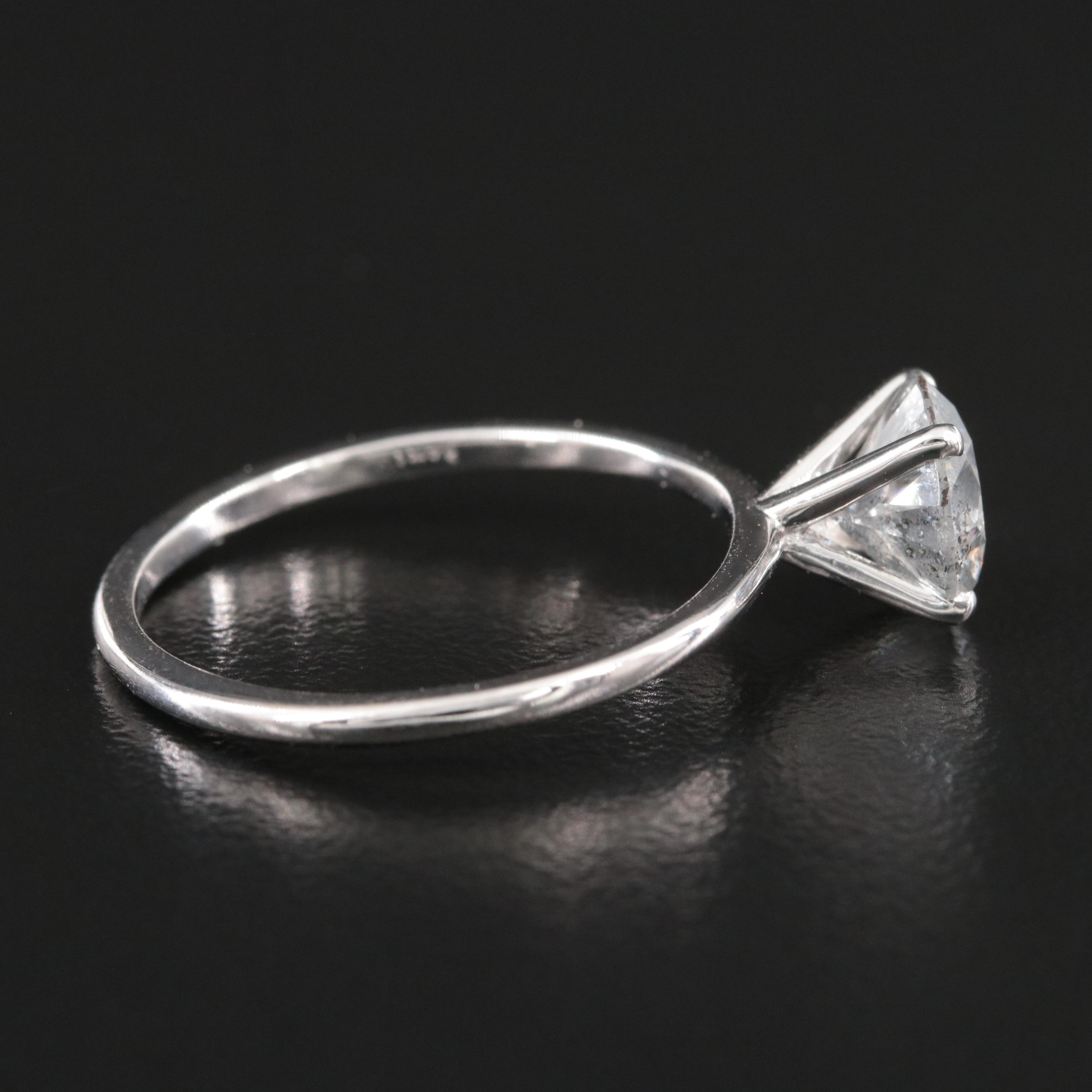 14K 1.74 CT Diamond Solitaire Ring with IGI Report
