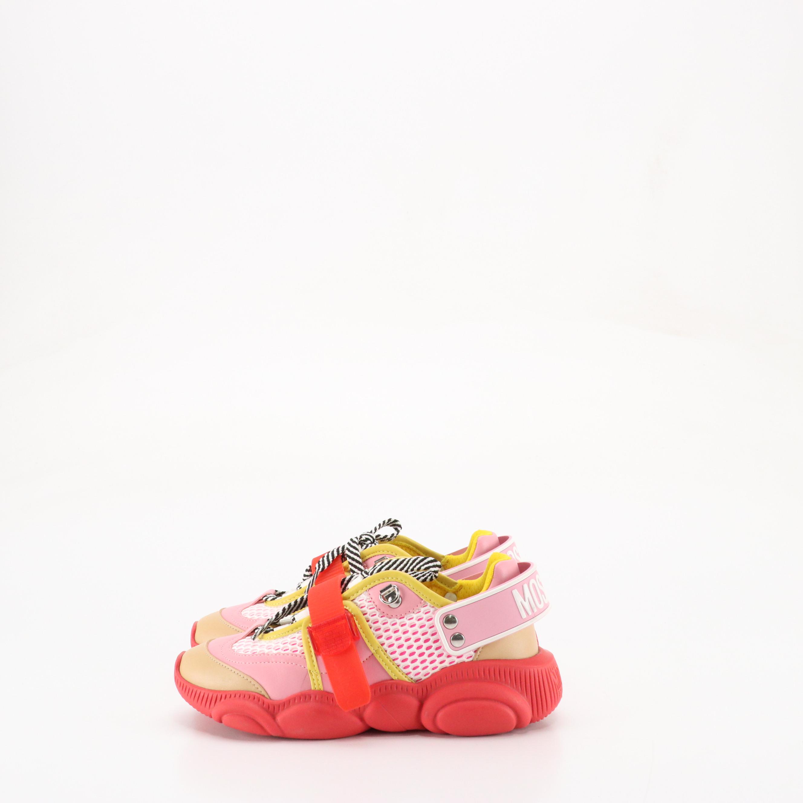 Moschino Couture "Fluo" Multicolor Roller-Skate Style Sneakers