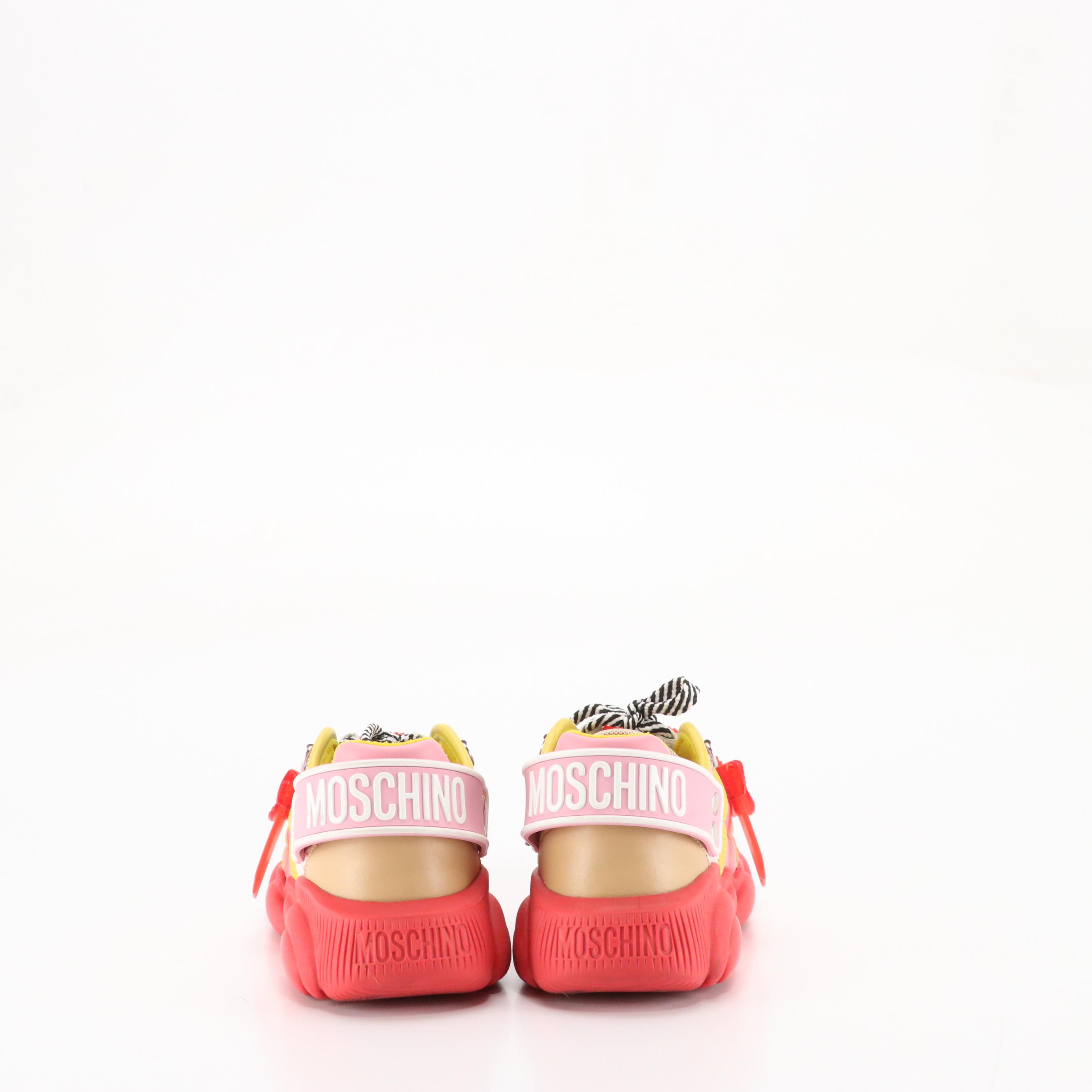 Moschino Couture "Fluo" Multicolor Roller-Skate Style Sneakers