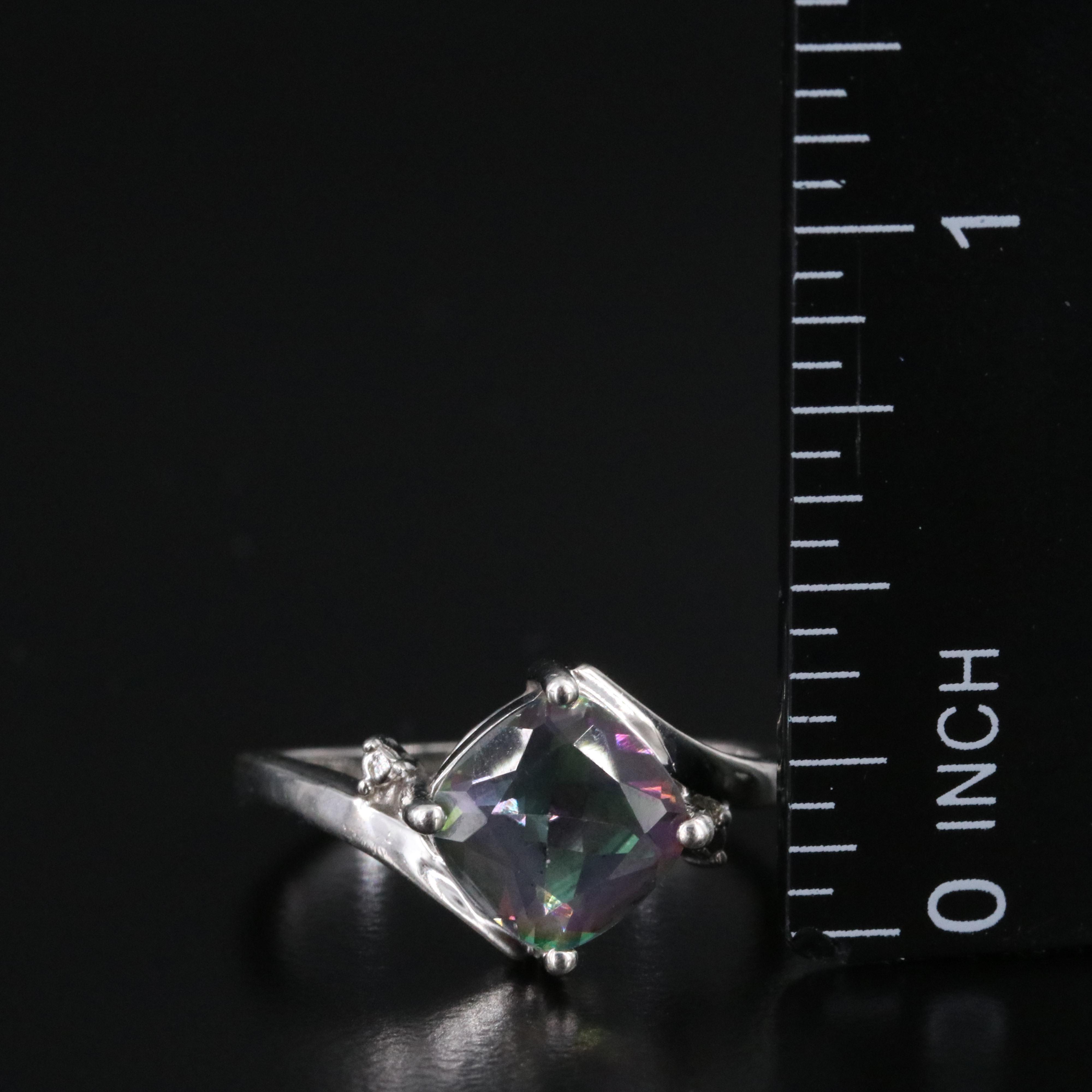 Sterling Topaz Necklace, Ring and Earrings