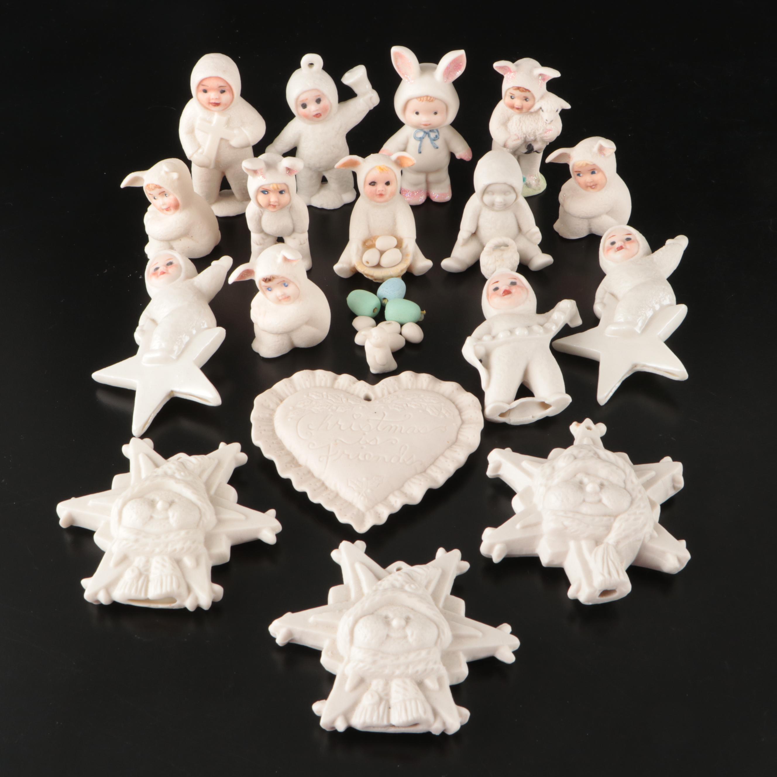 Christmas and Easter Baby Porcelain Figures and Ornaments with Other Figures