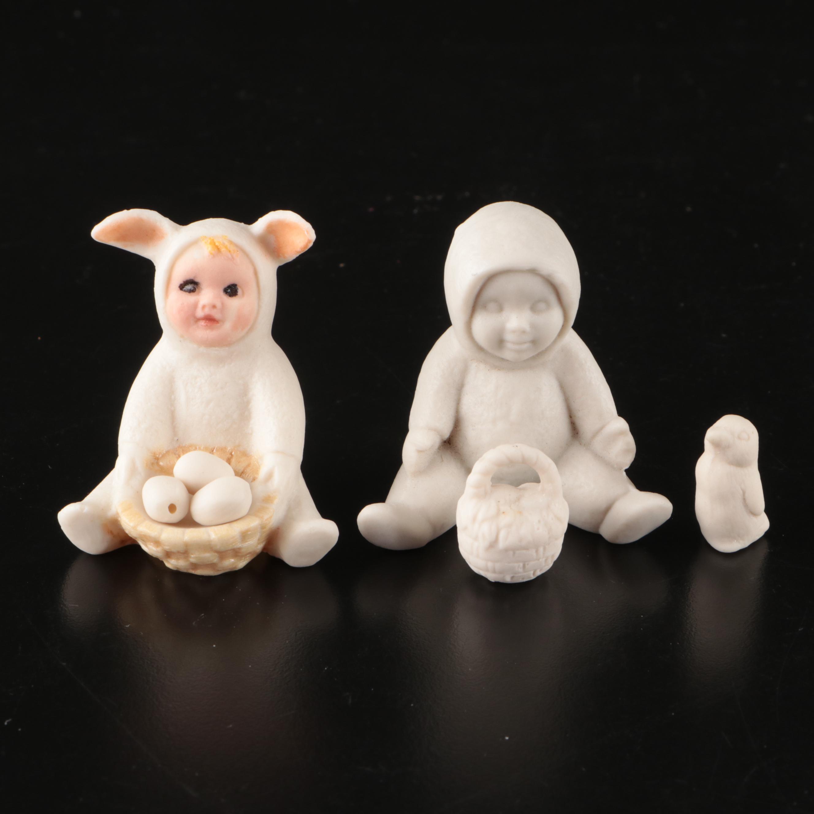 Christmas and Easter Baby Porcelain Figures and Ornaments with Other Figures