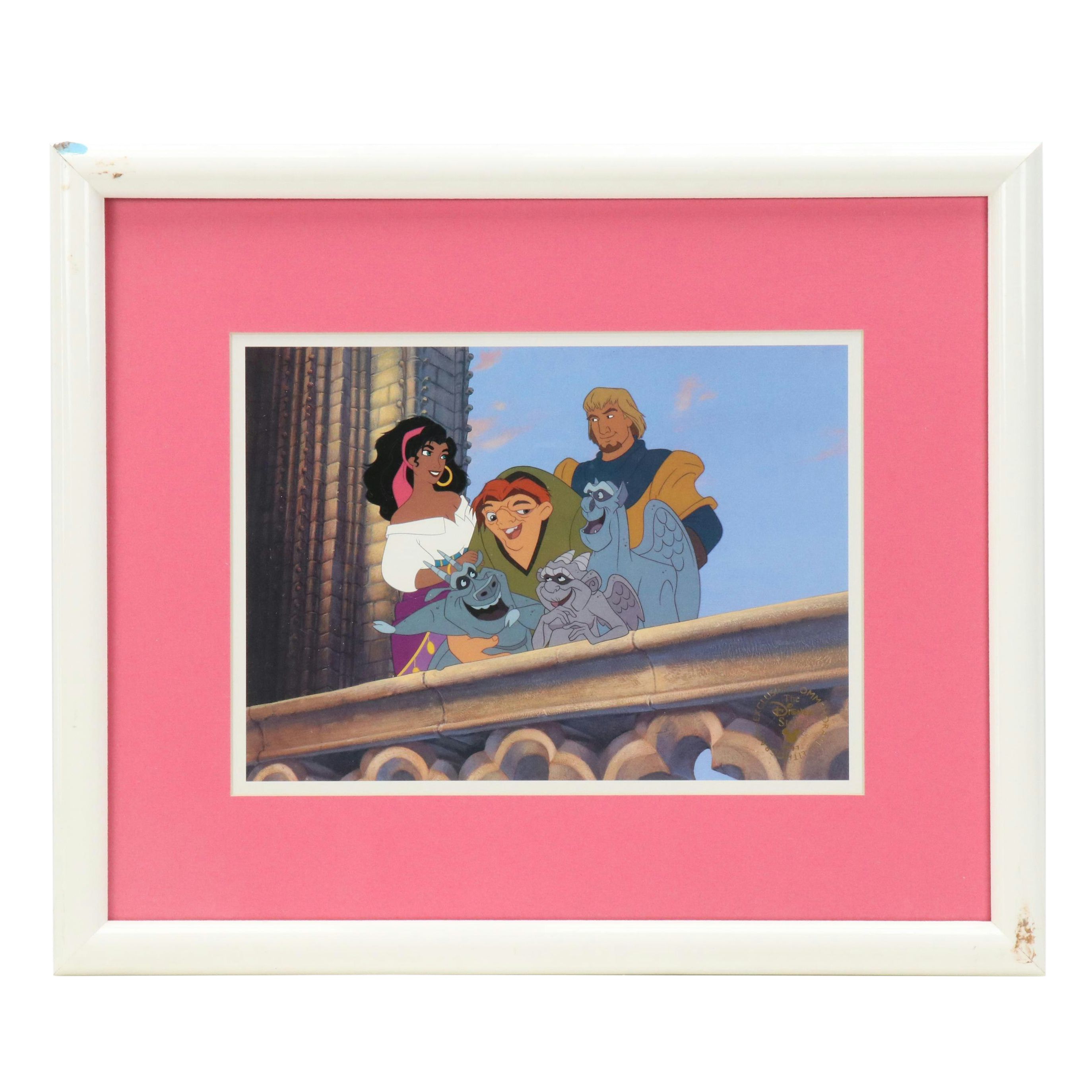 Disney Store Commemorative Offset Lithograph of "The Hunchback of Notre Dame"