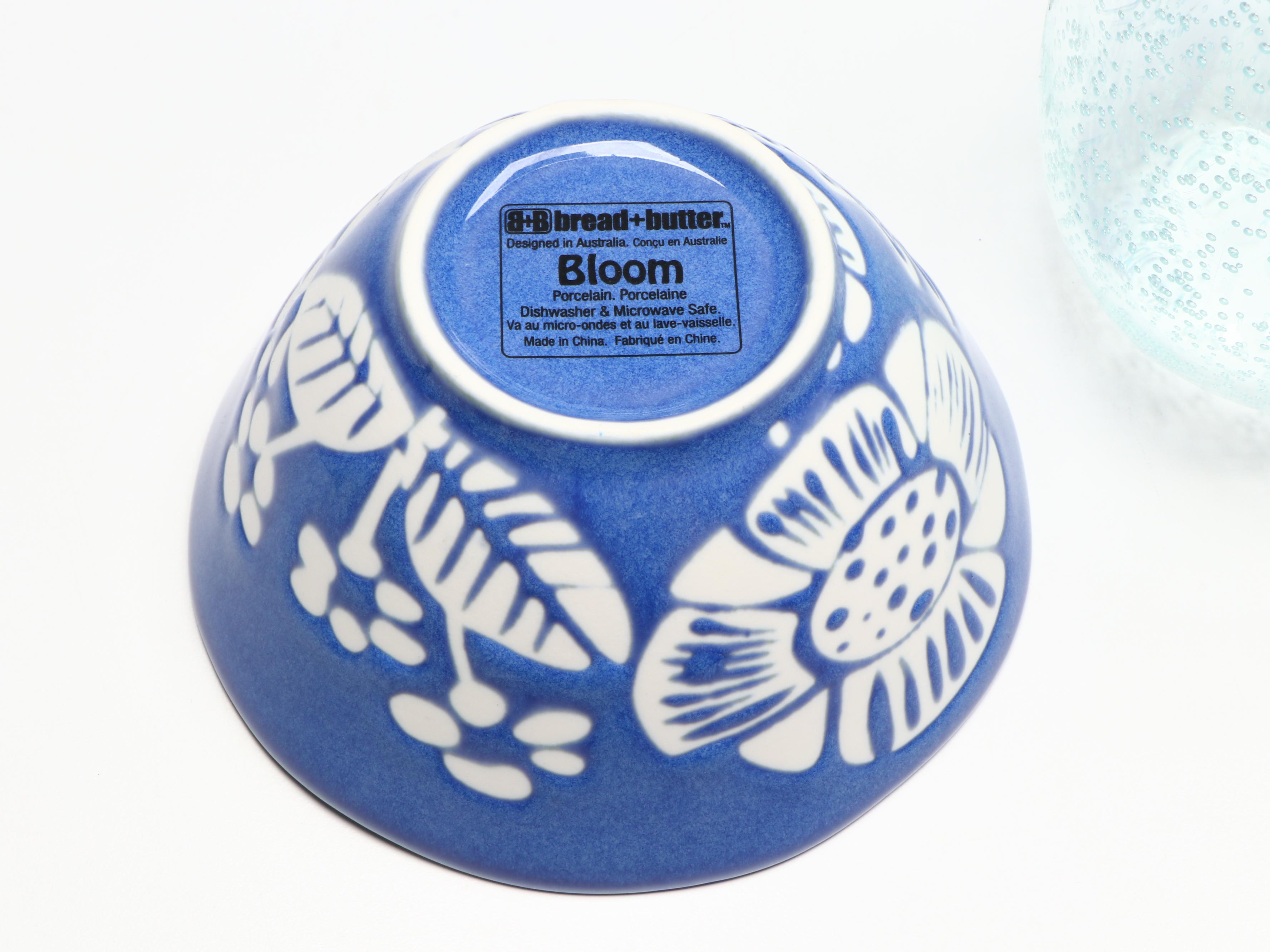 B+B Australian "Bloom" Dinnerware with Acrylic Drinking Glasses