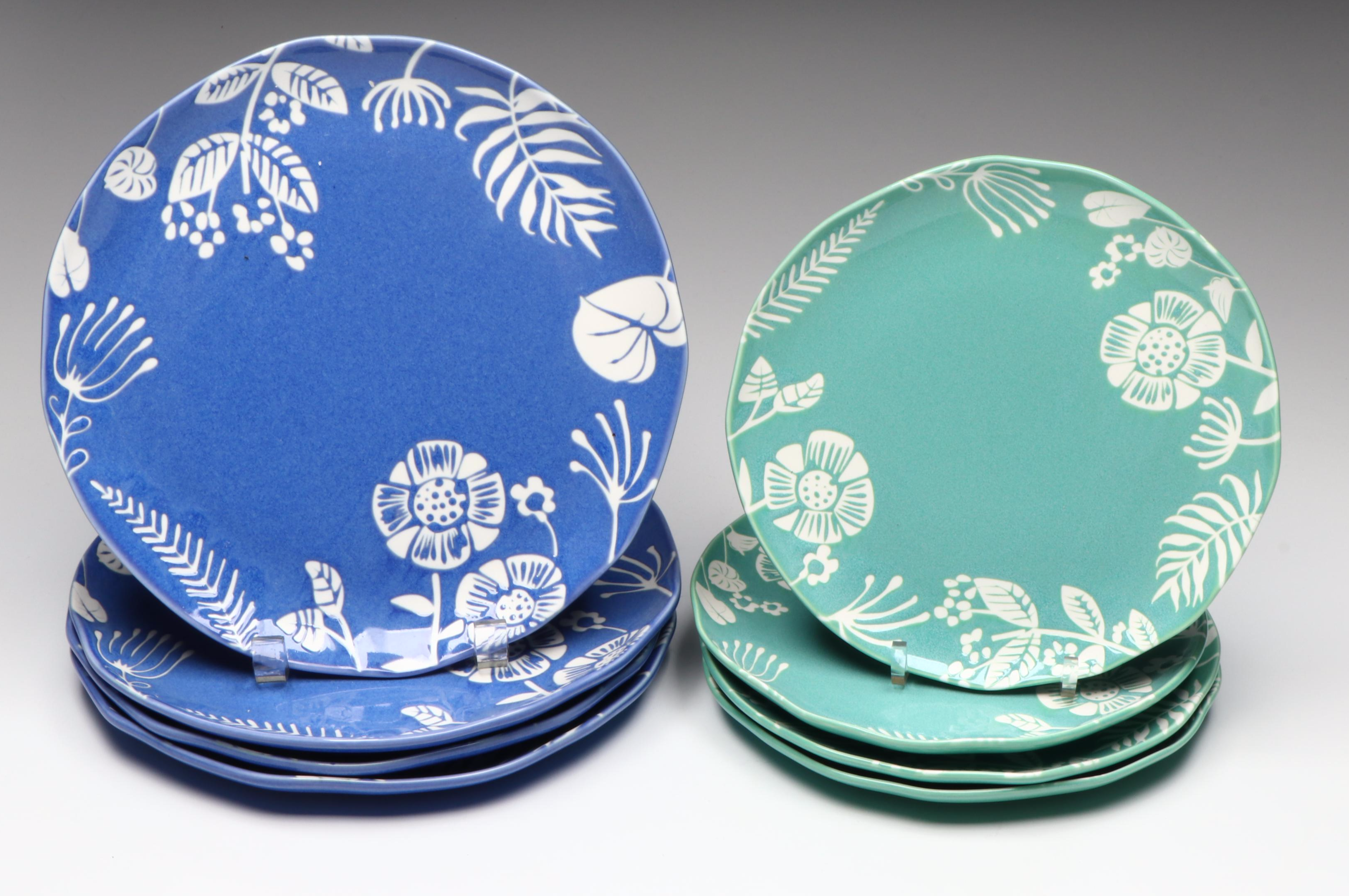 B+B Australian "Bloom" Dinnerware with Acrylic Drinking Glasses