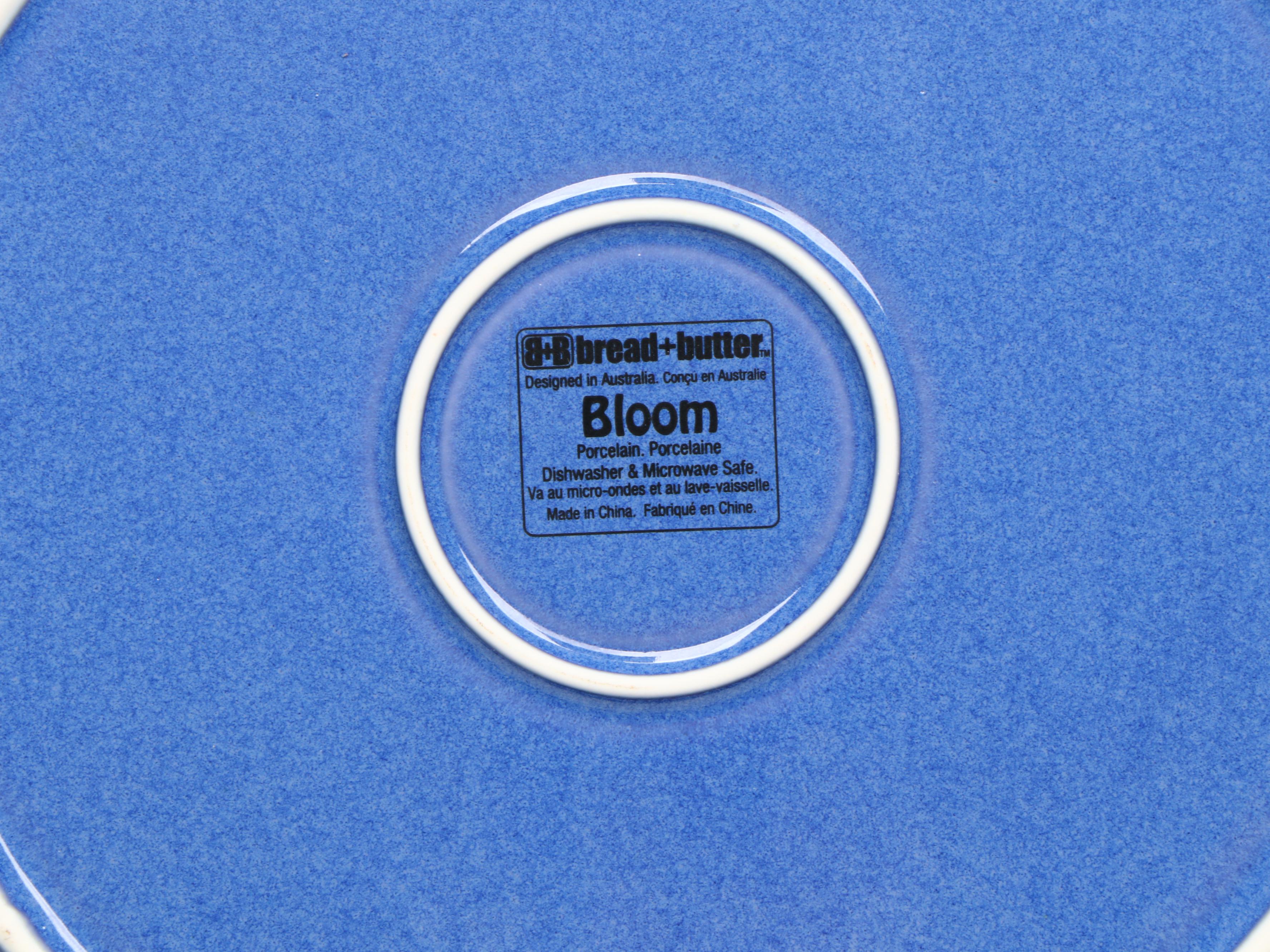 B+B Australian "Bloom" Dinnerware with Acrylic Drinking Glasses