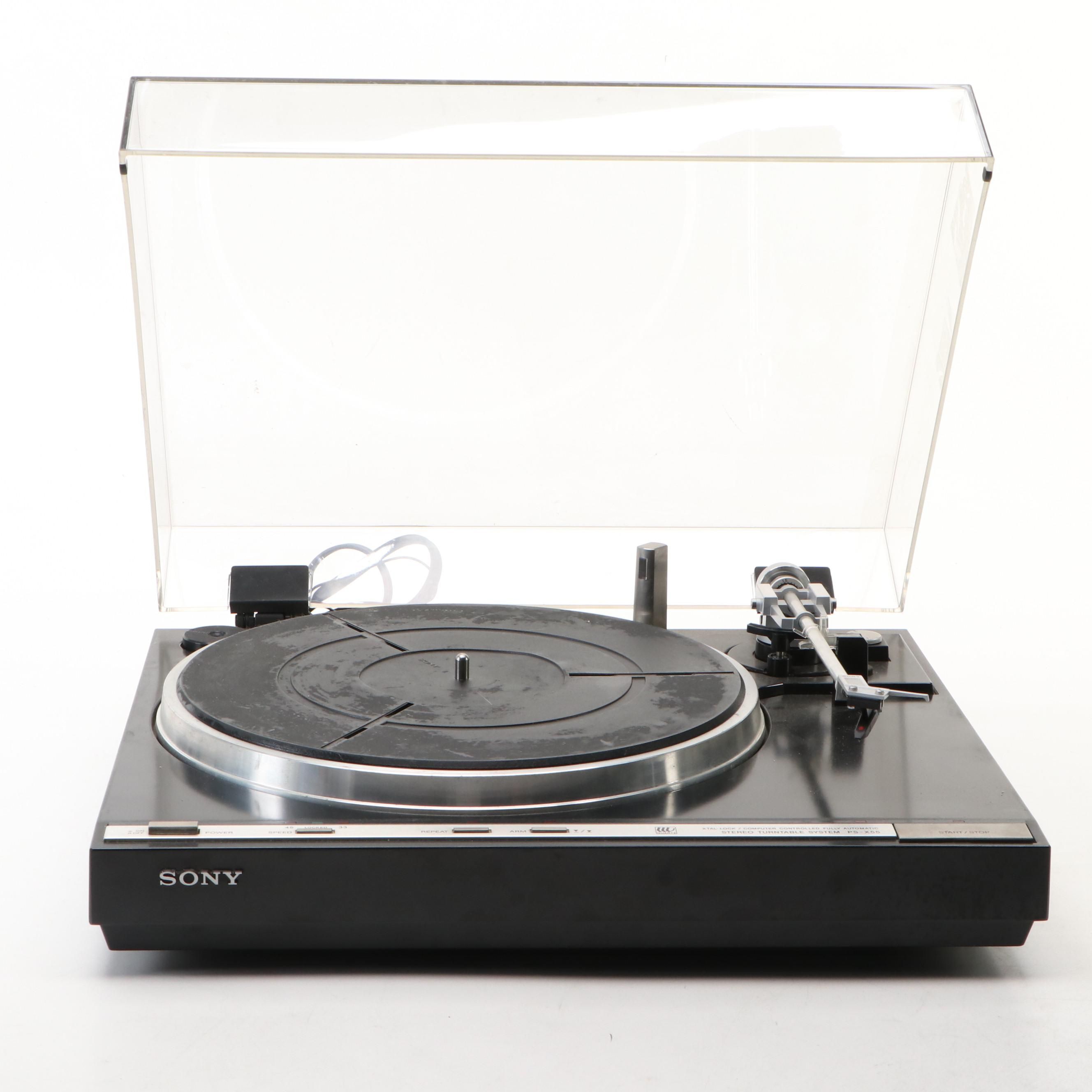 Sony PS-X55 Stereo Turntable System, 1980s