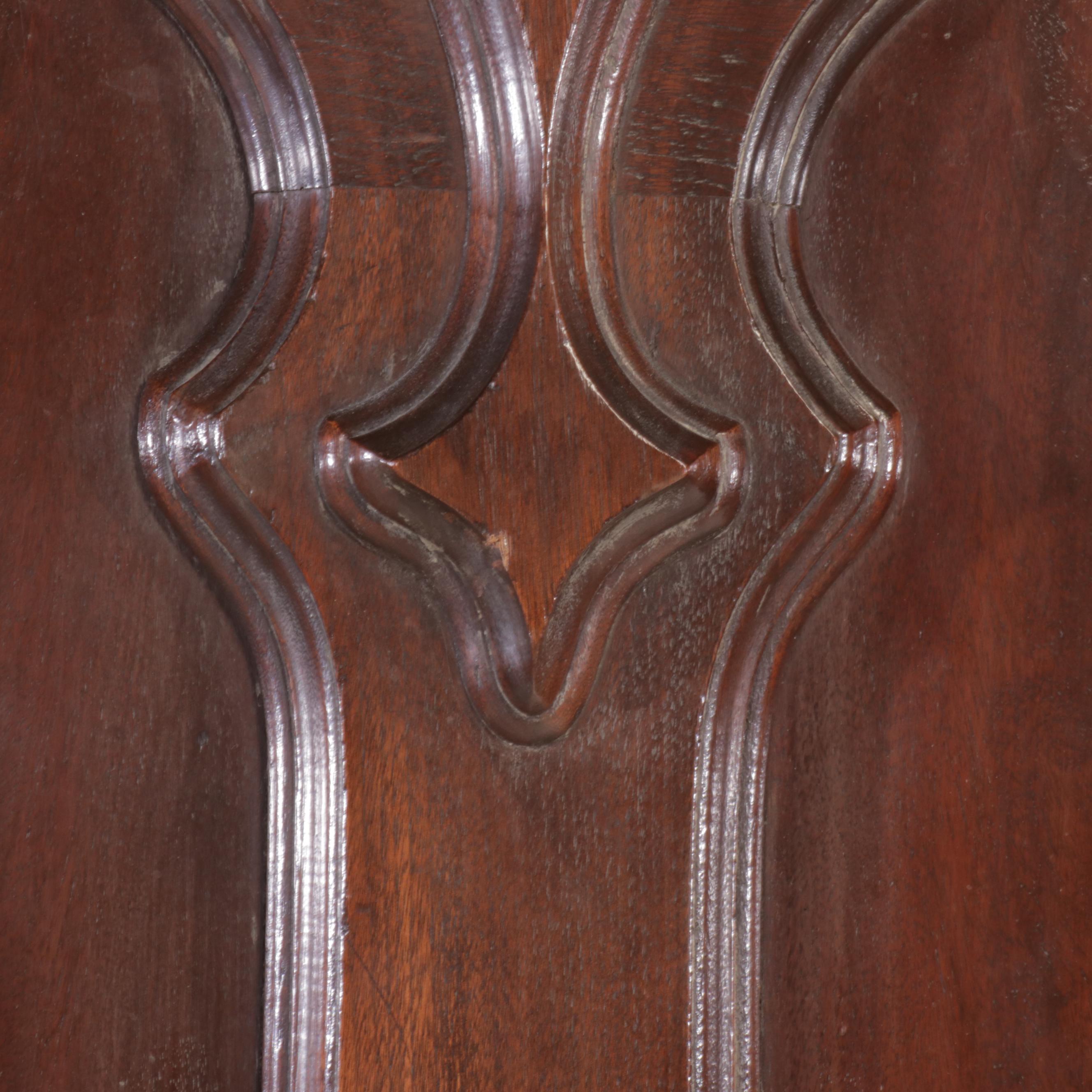 Rococo Revival Walnut Queen Size Headboard, Late 19th/Early 20th Century