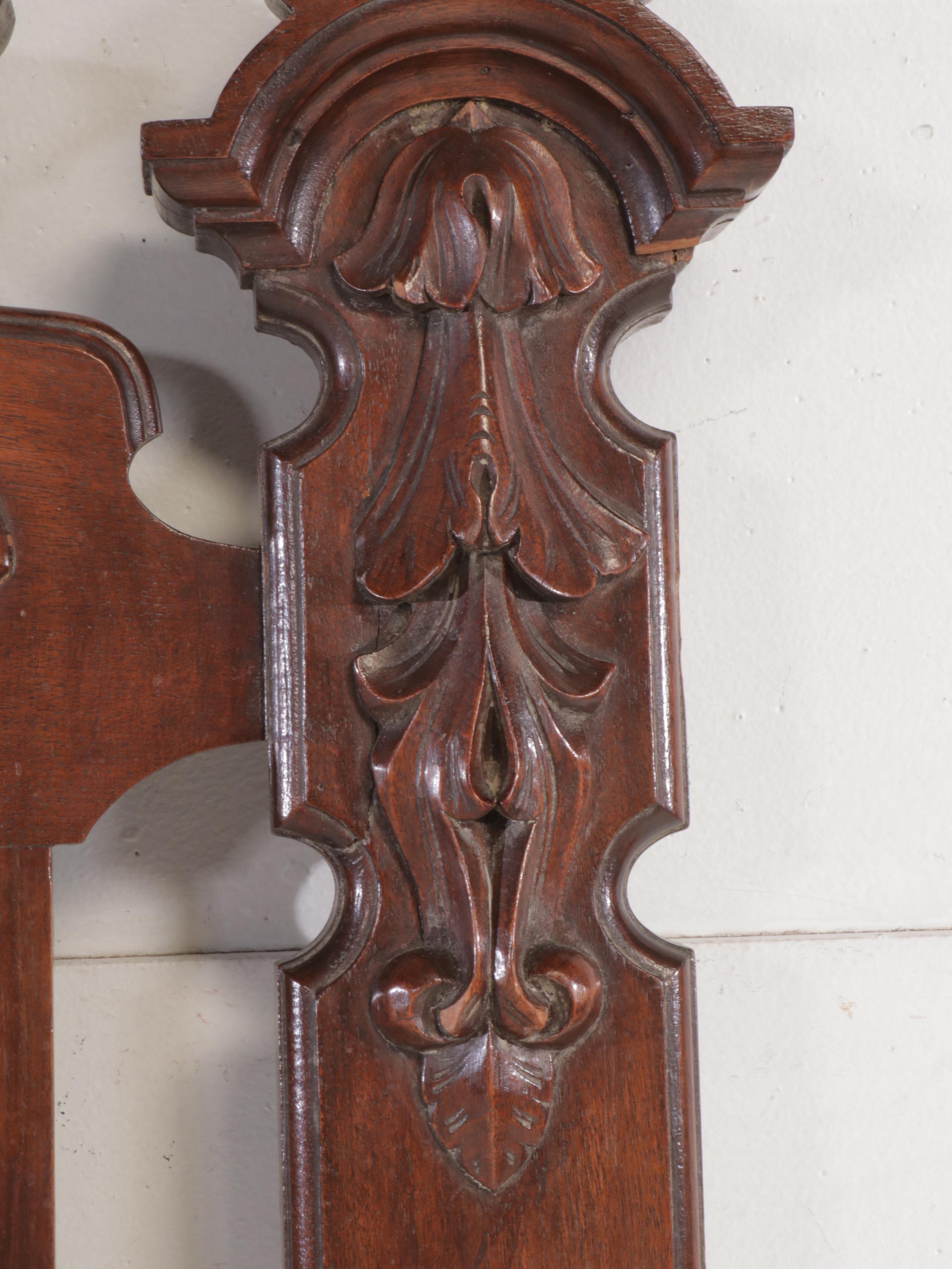 Rococo Revival Walnut Queen Size Headboard, Late 19th/Early 20th Century