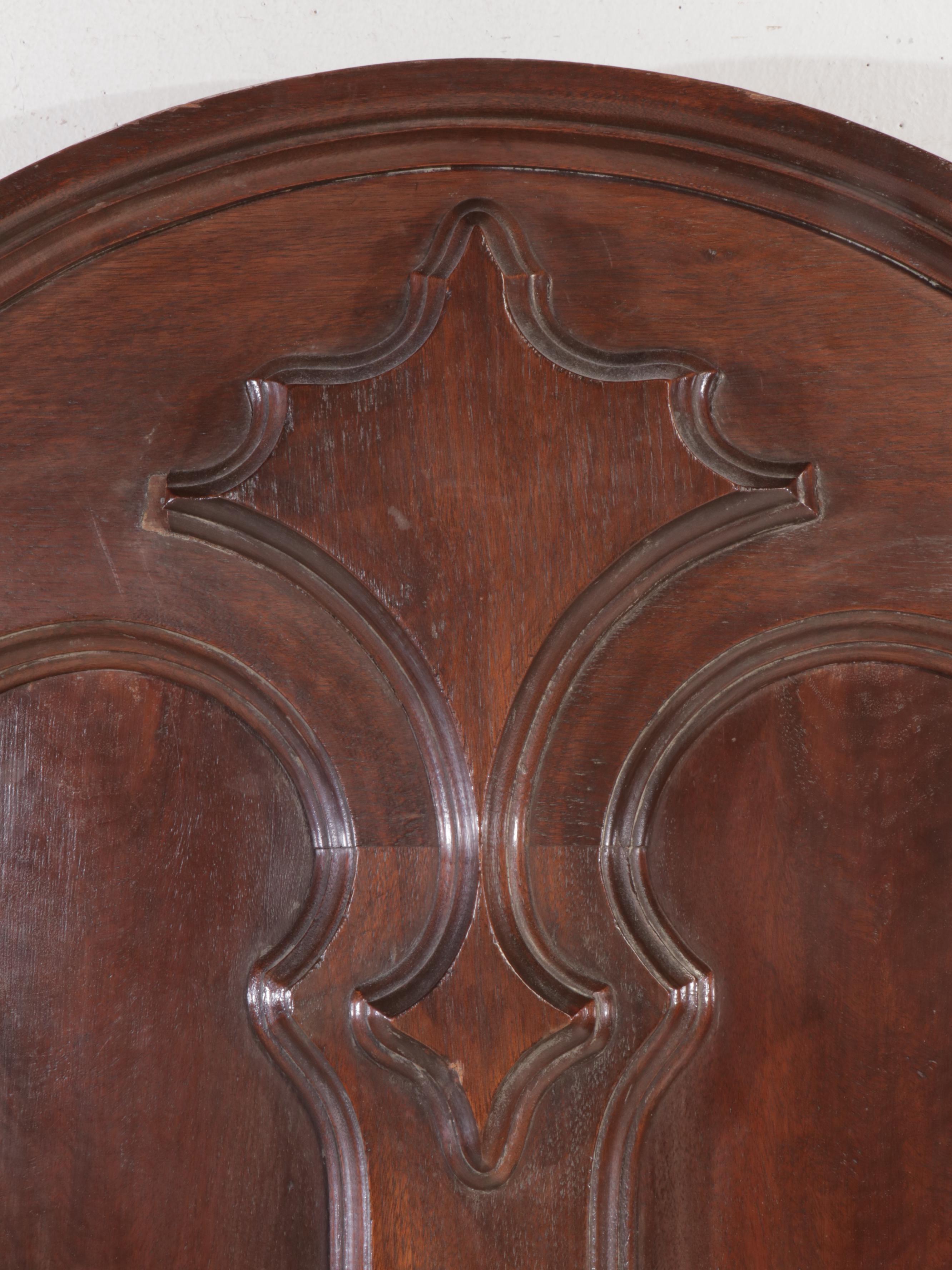 Rococo Revival Walnut Queen Size Headboard, Late 19th/Early 20th Century
