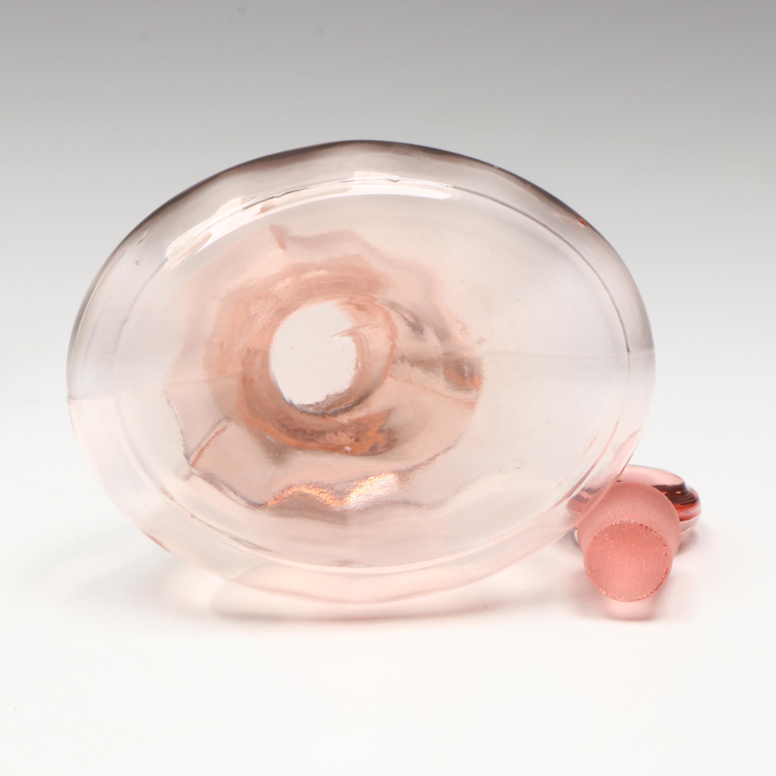 Fenton Glass Shoe, Pink Glass Decanter, and More Glass Table Décor