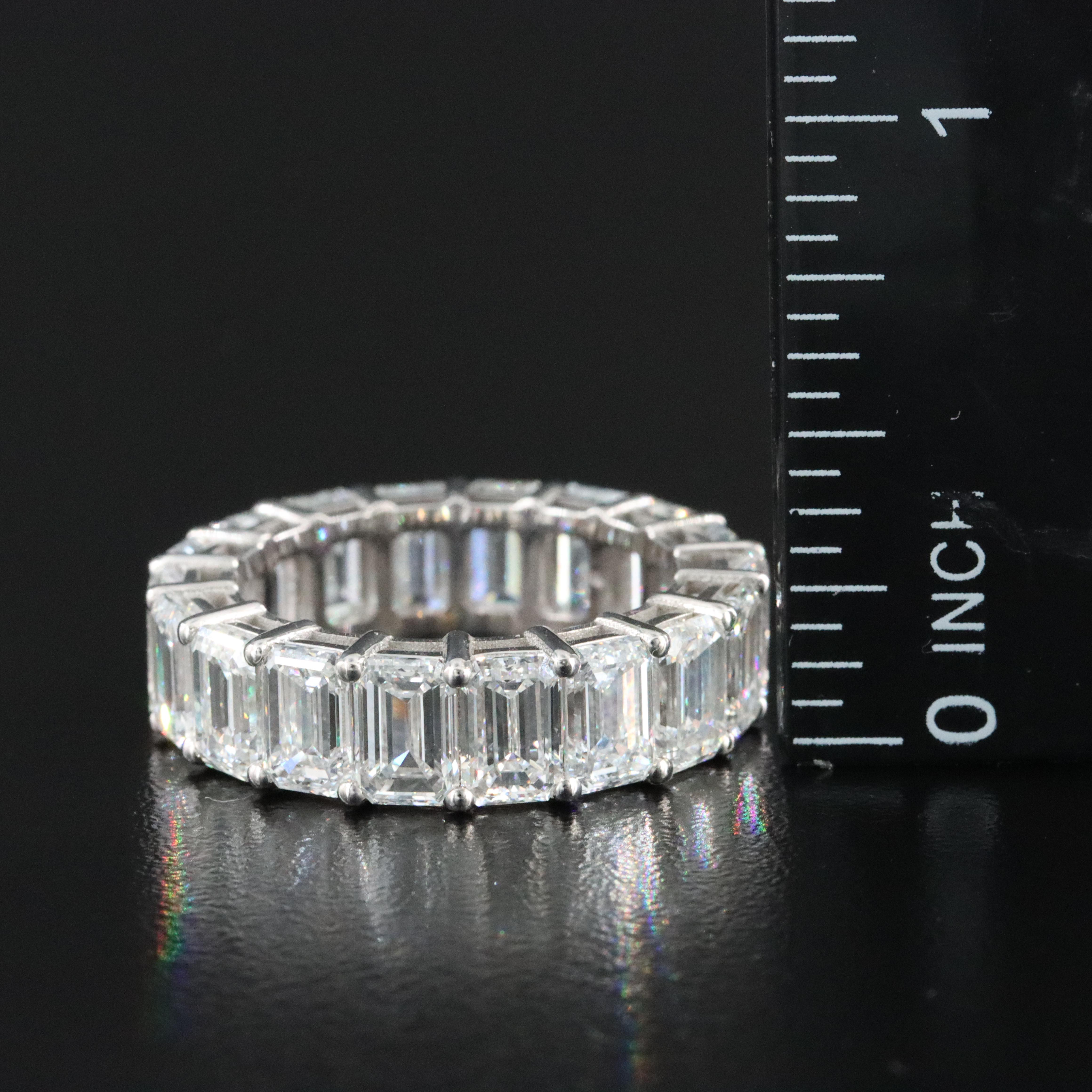 14K 12.65 CTW Lab Grown Diamond Eternity Band with IGI Jewelry Report