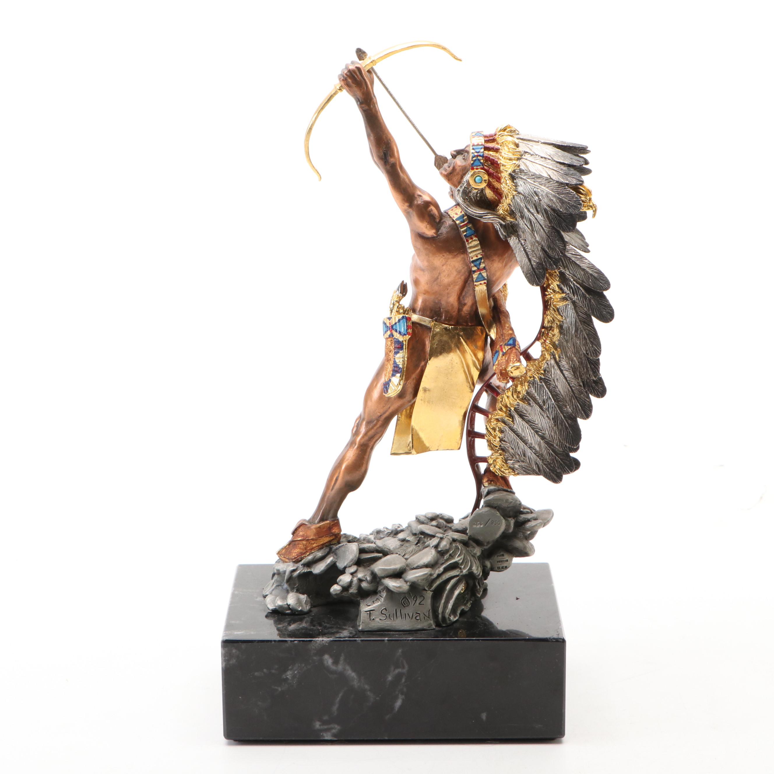 Polychrome Pewter Sculpture After Tim Sullivan, Late 20th Century