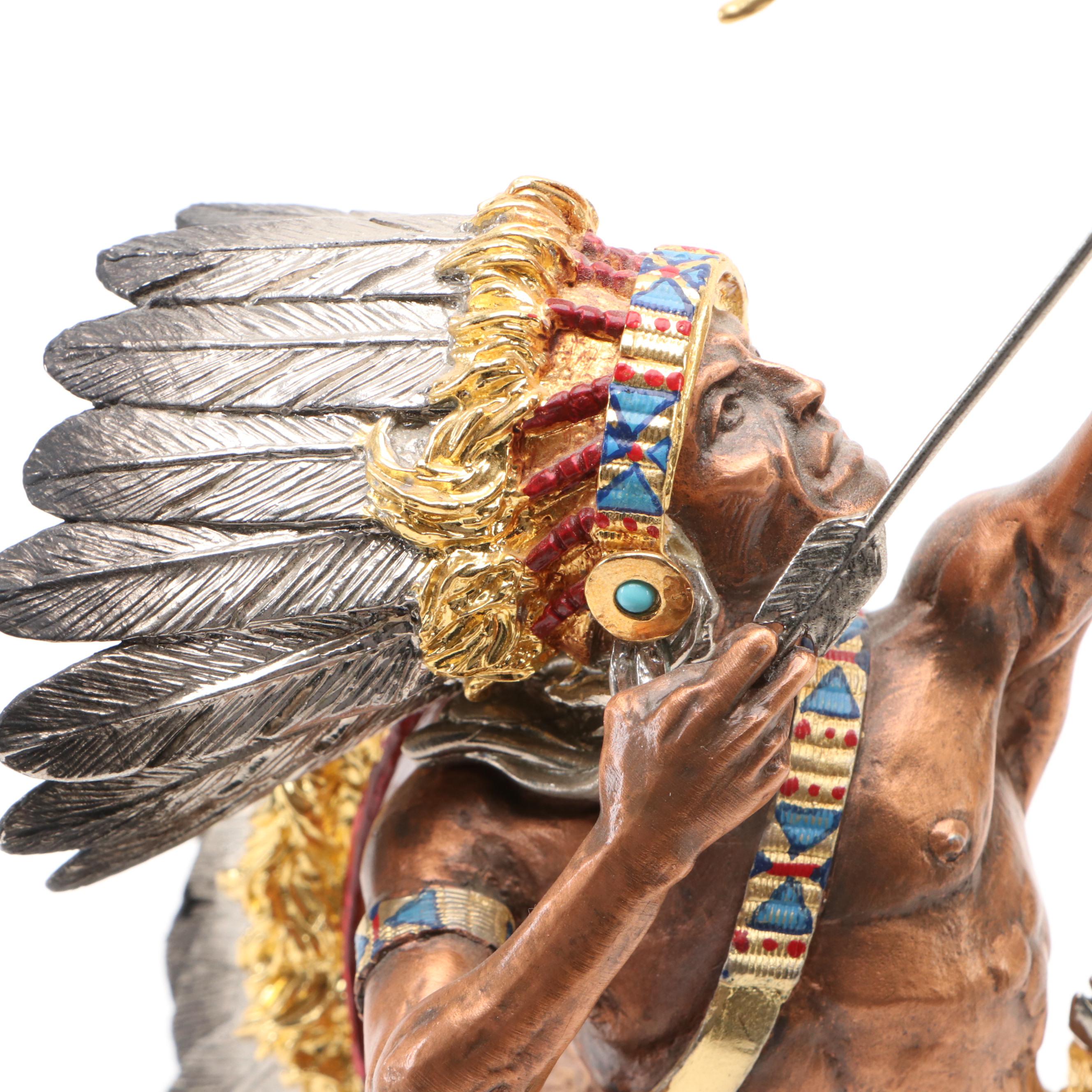 Polychrome Pewter Sculpture After Tim Sullivan, Late 20th Century