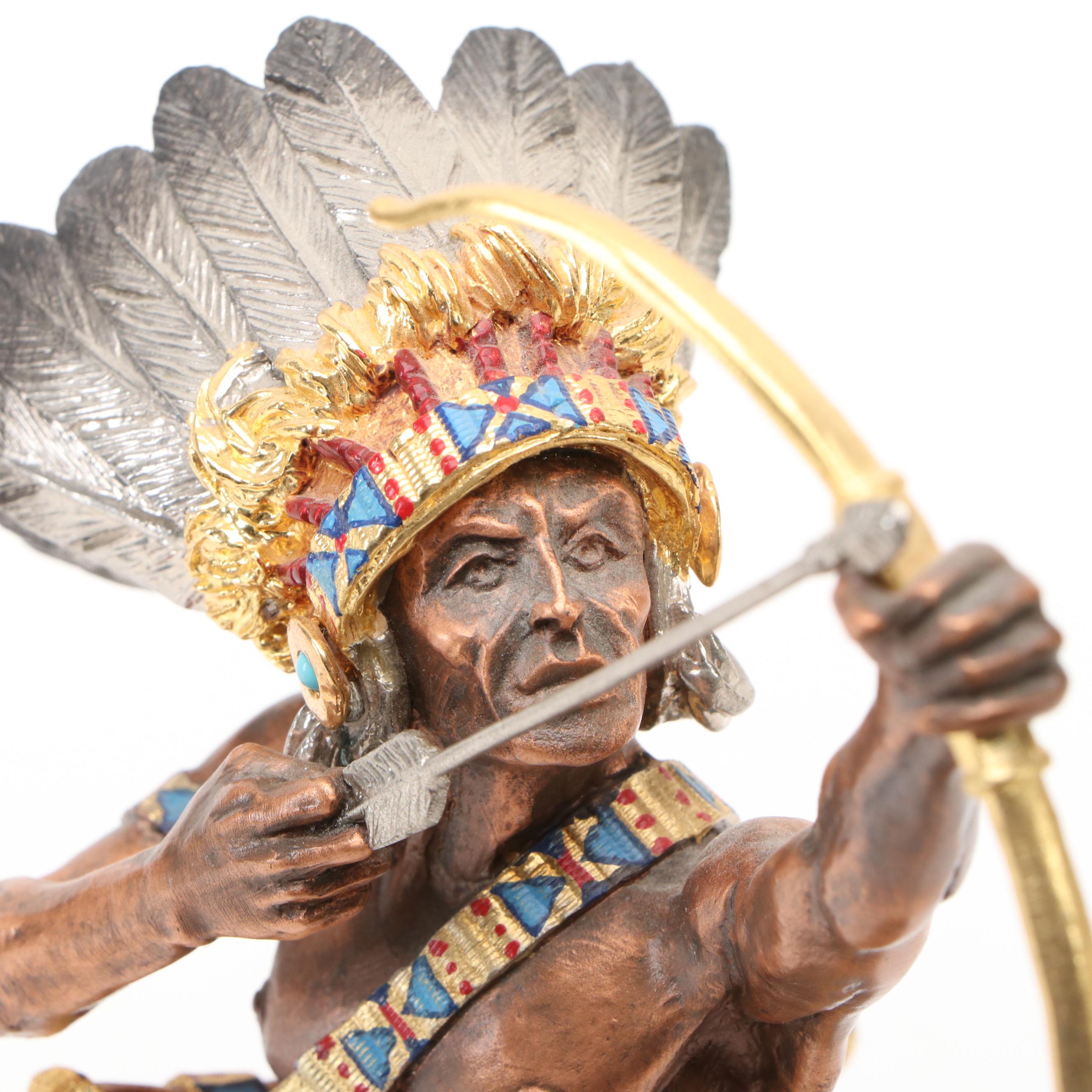 Polychrome Pewter Sculpture After Tim Sullivan, Late 20th Century