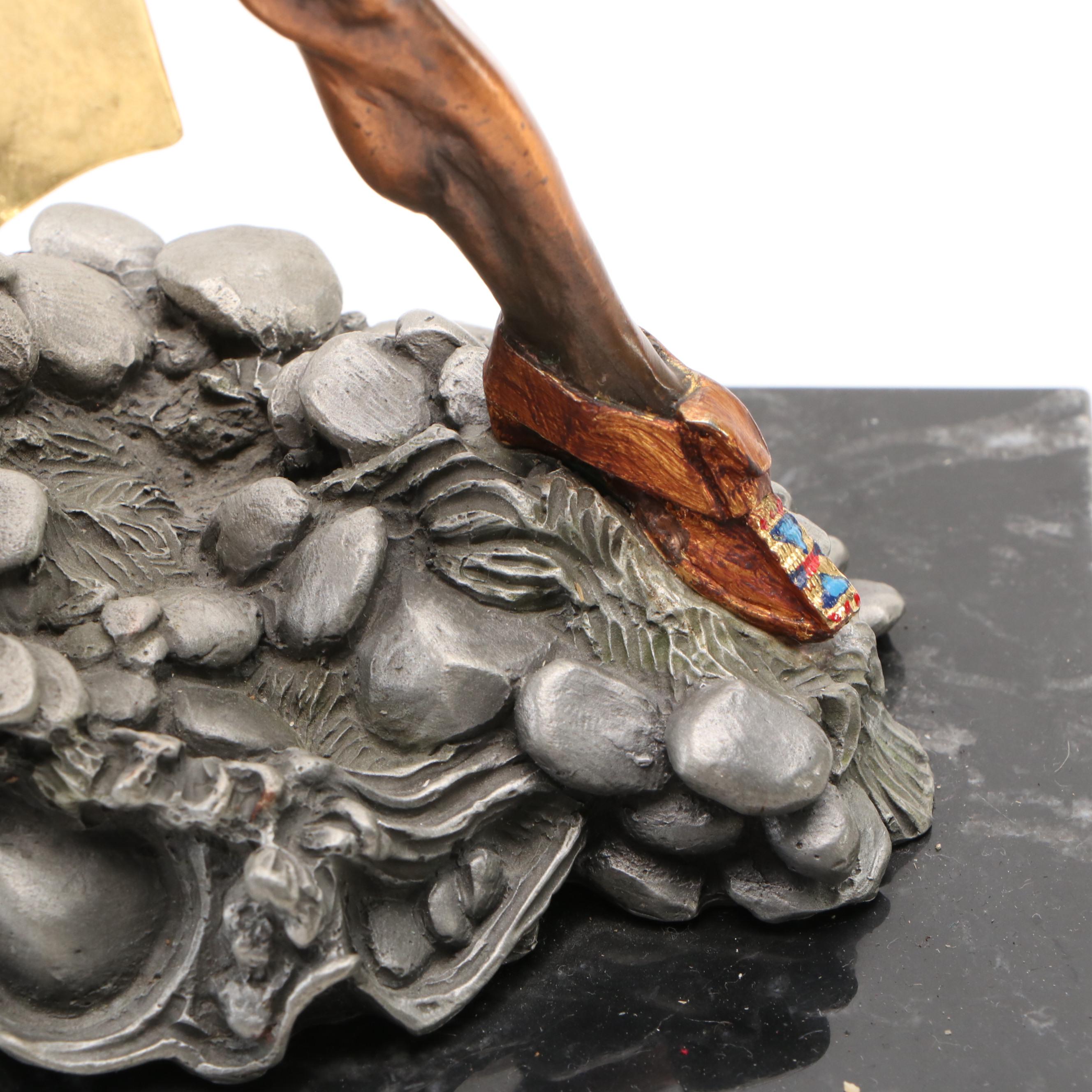 Polychrome Pewter Sculpture After Tim Sullivan, Late 20th Century