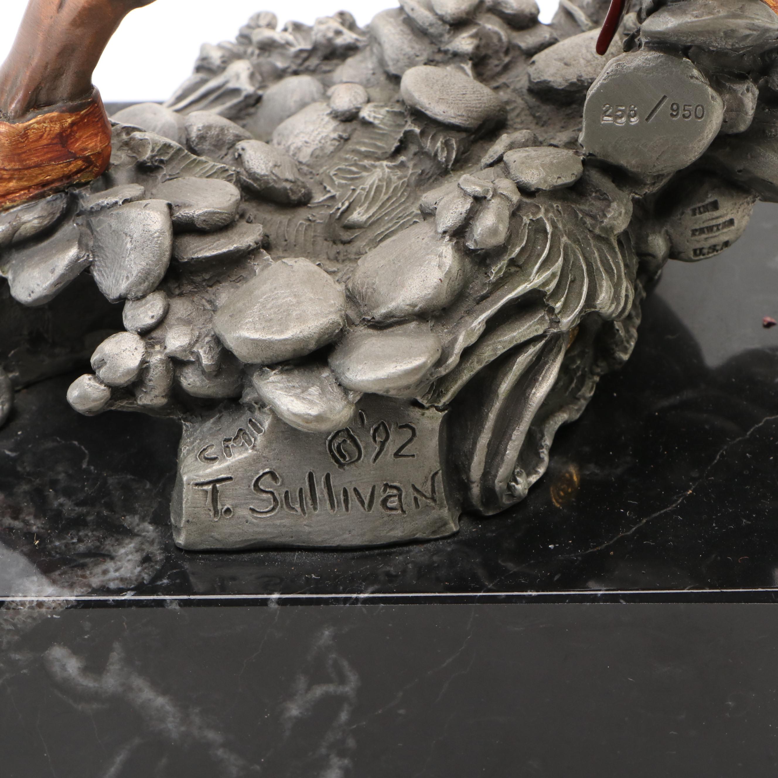 Polychrome Pewter Sculpture After Tim Sullivan, Late 20th Century