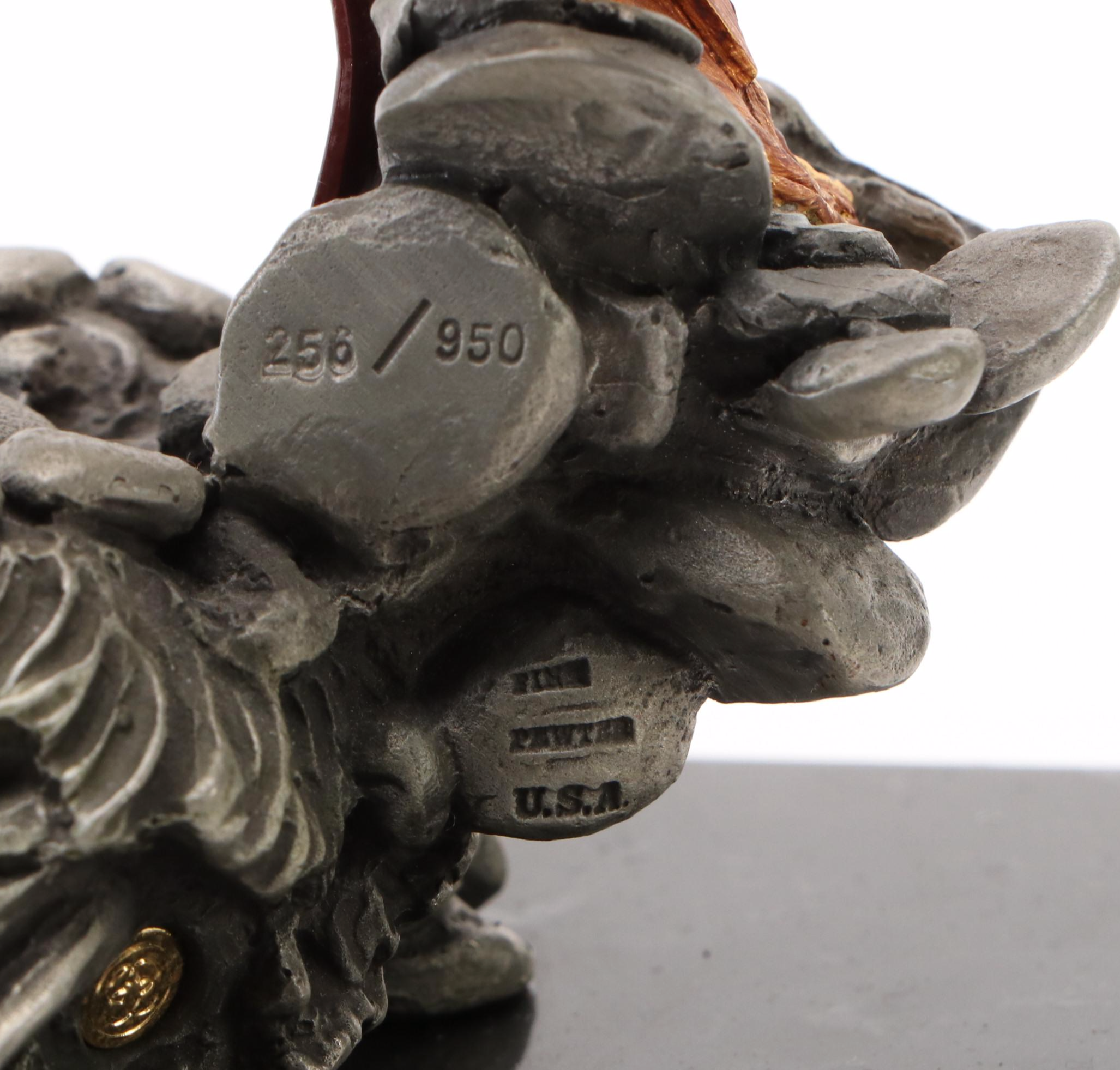 Polychrome Pewter Sculpture After Tim Sullivan, Late 20th Century