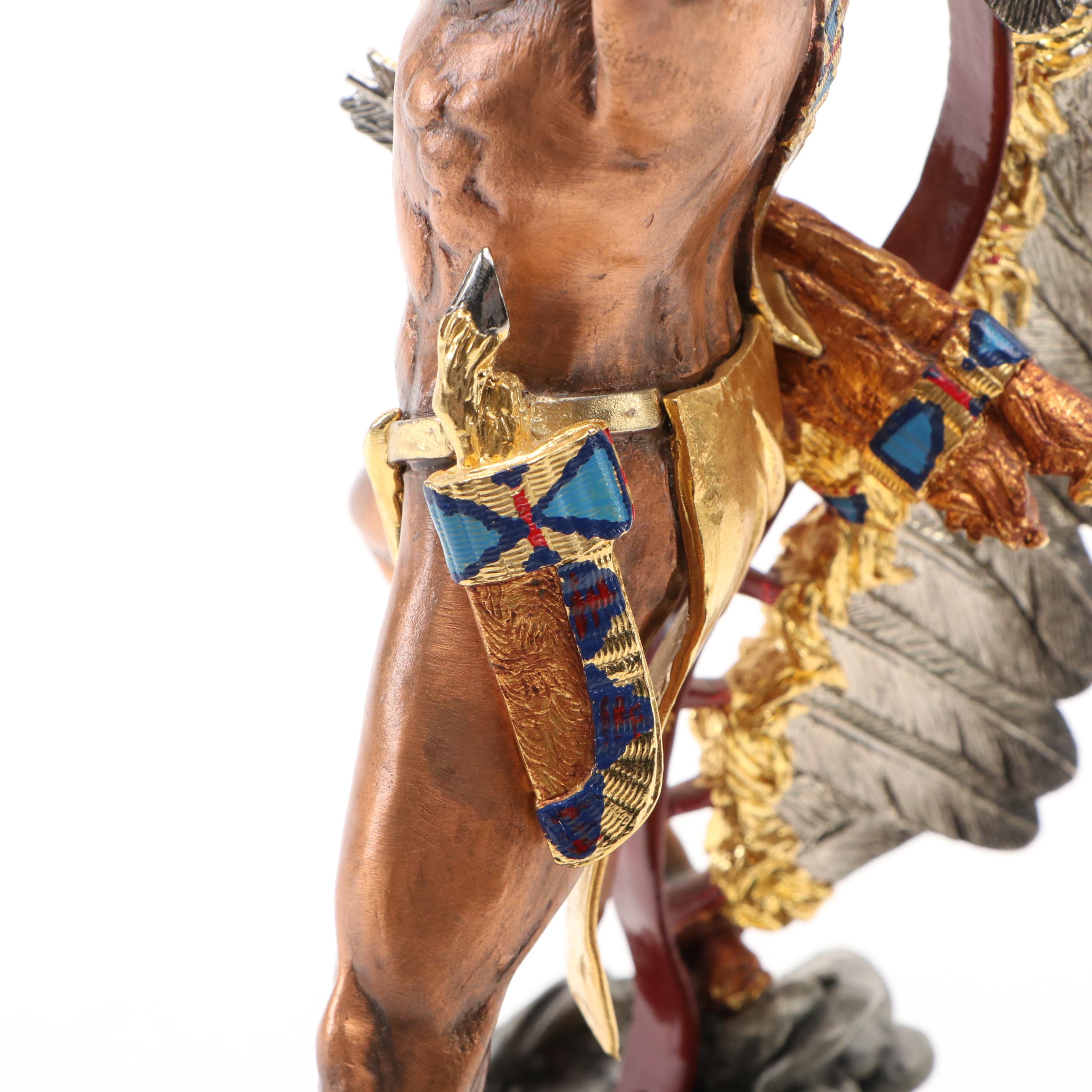 Polychrome Pewter Sculpture After Tim Sullivan, Late 20th Century