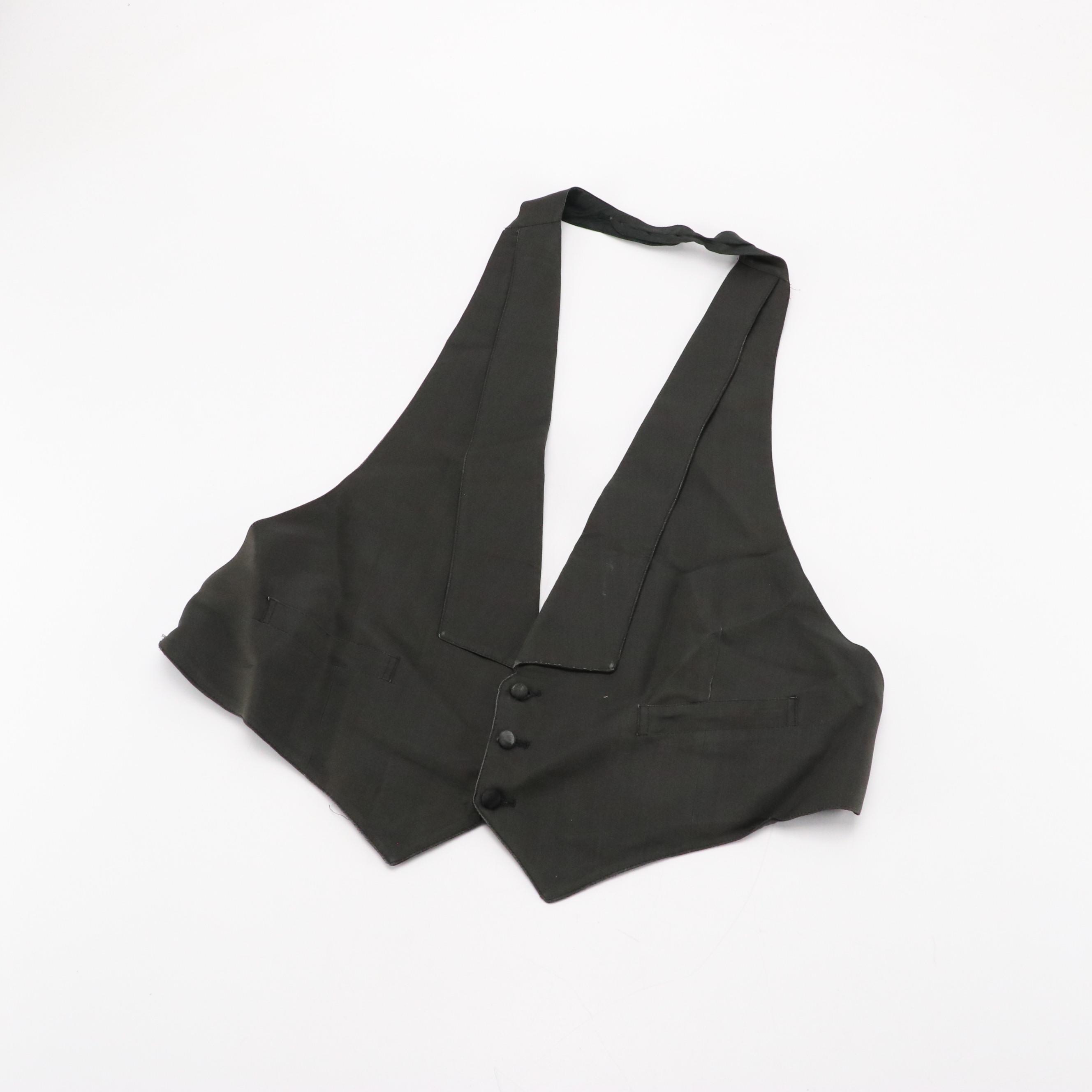 Brooks Brothers Vintage Tuxedo Vest, Silk Cummerbund and Bow Ties