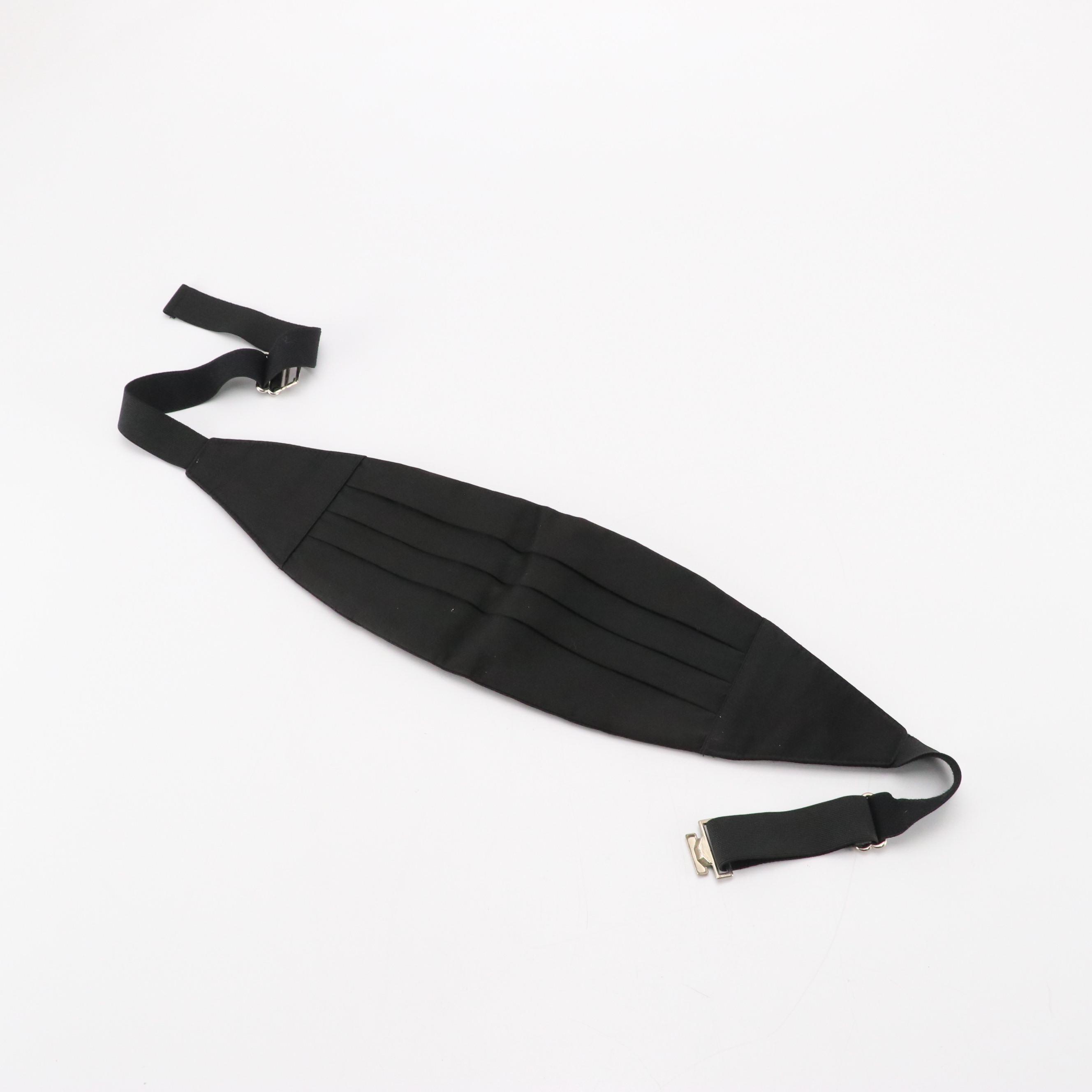 Brooks Brothers Vintage Tuxedo Vest, Silk Cummerbund and Bow Ties