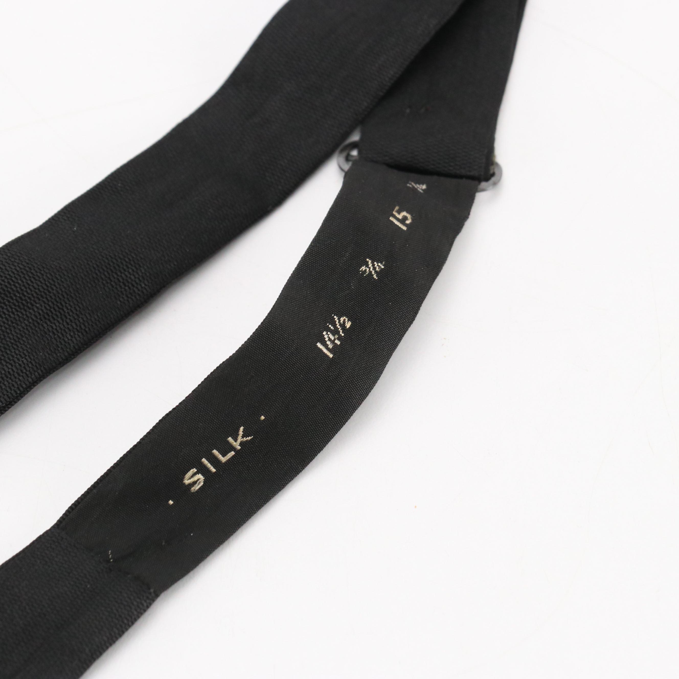 Brooks Brothers Vintage Tuxedo Vest, Silk Cummerbund and Bow Ties