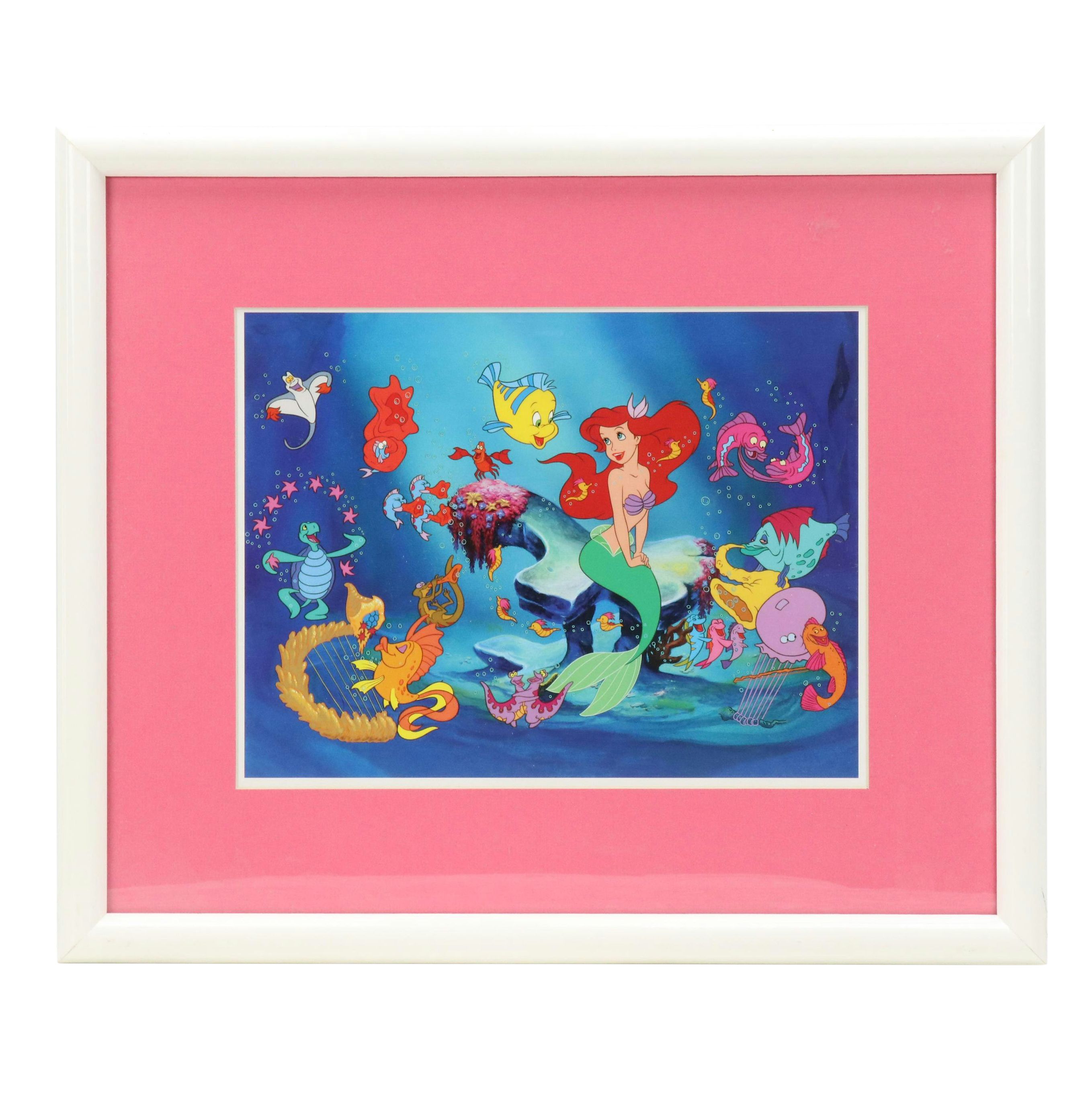 Disney Offset Lithograph of "The Little Mermaid," Late 20th Century