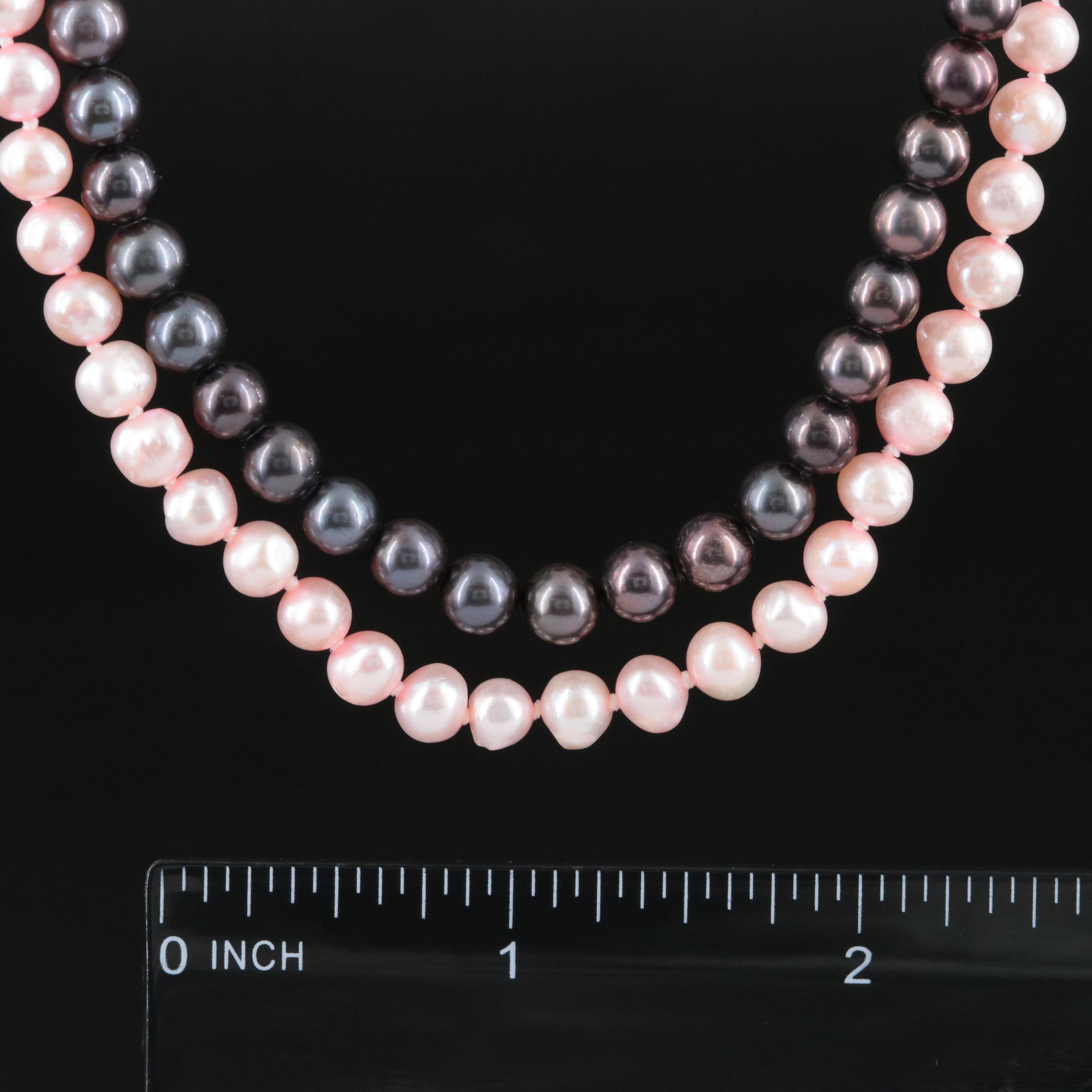 Pearl Necklaces with 10K Clasps
