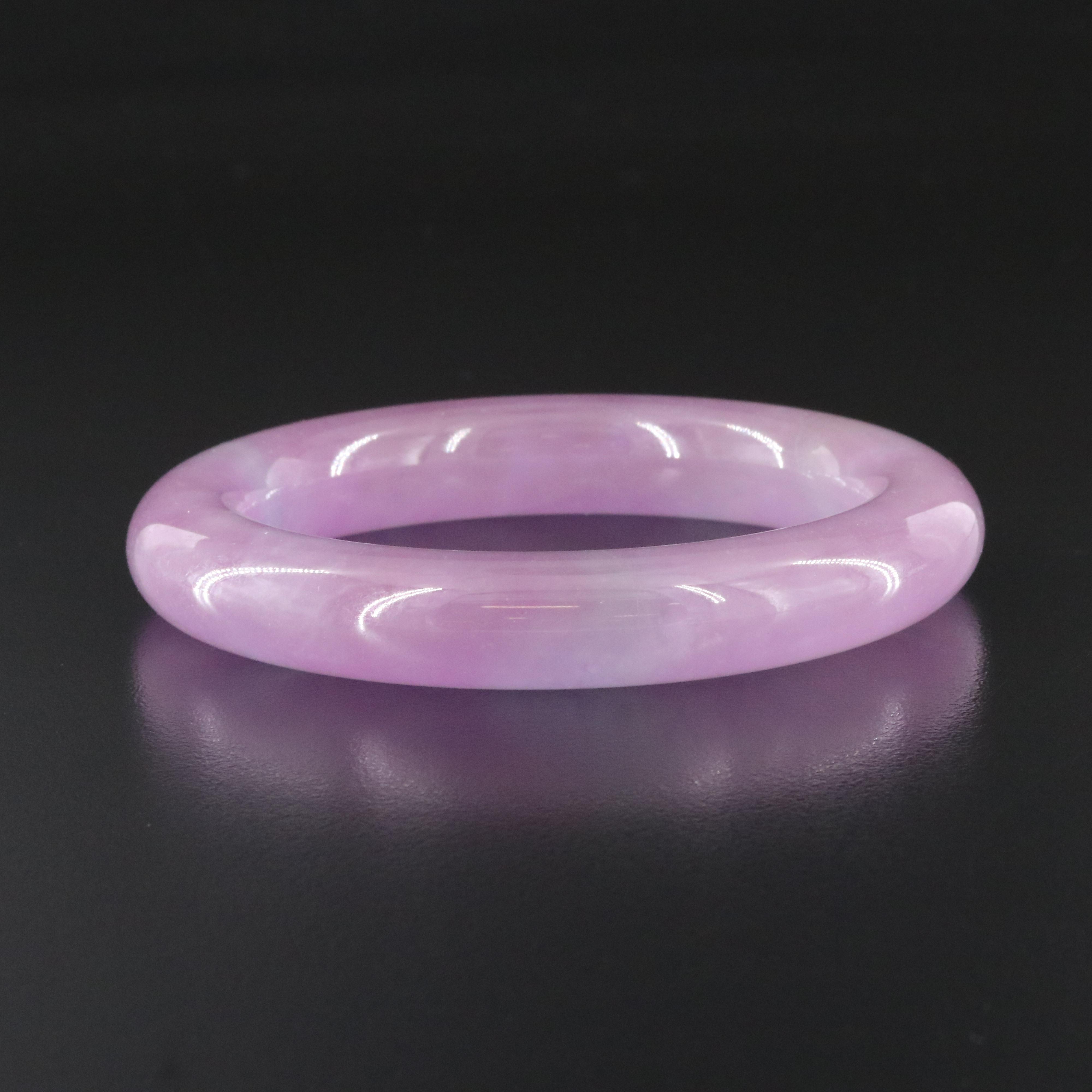 Jadeite Hololith Bangle Bracelet